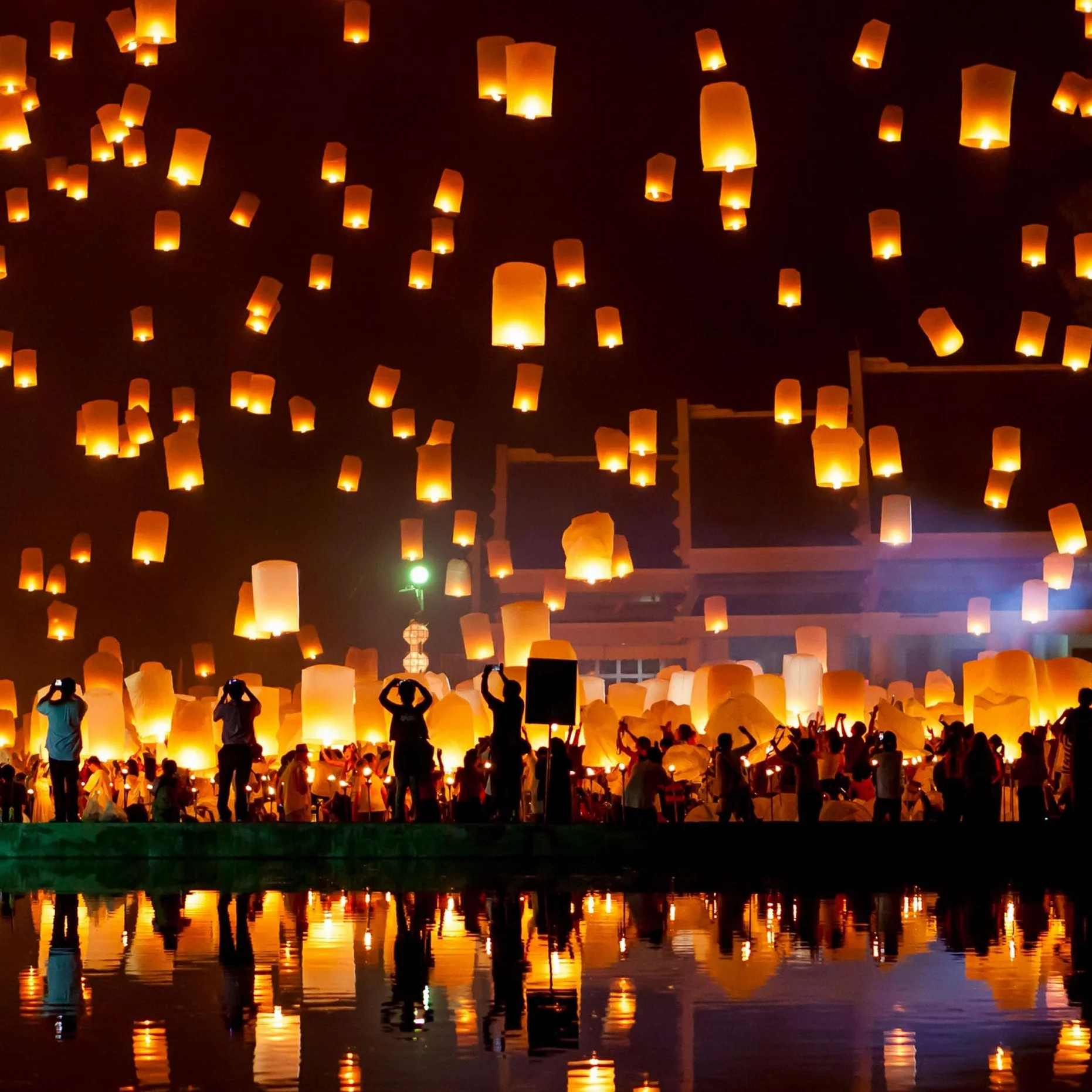 Lanterne Cinesi del Cielo Bianco 20 Pezzi, Lanterne di Carta Volanti con Luci Luminose per Matrimoni Feste