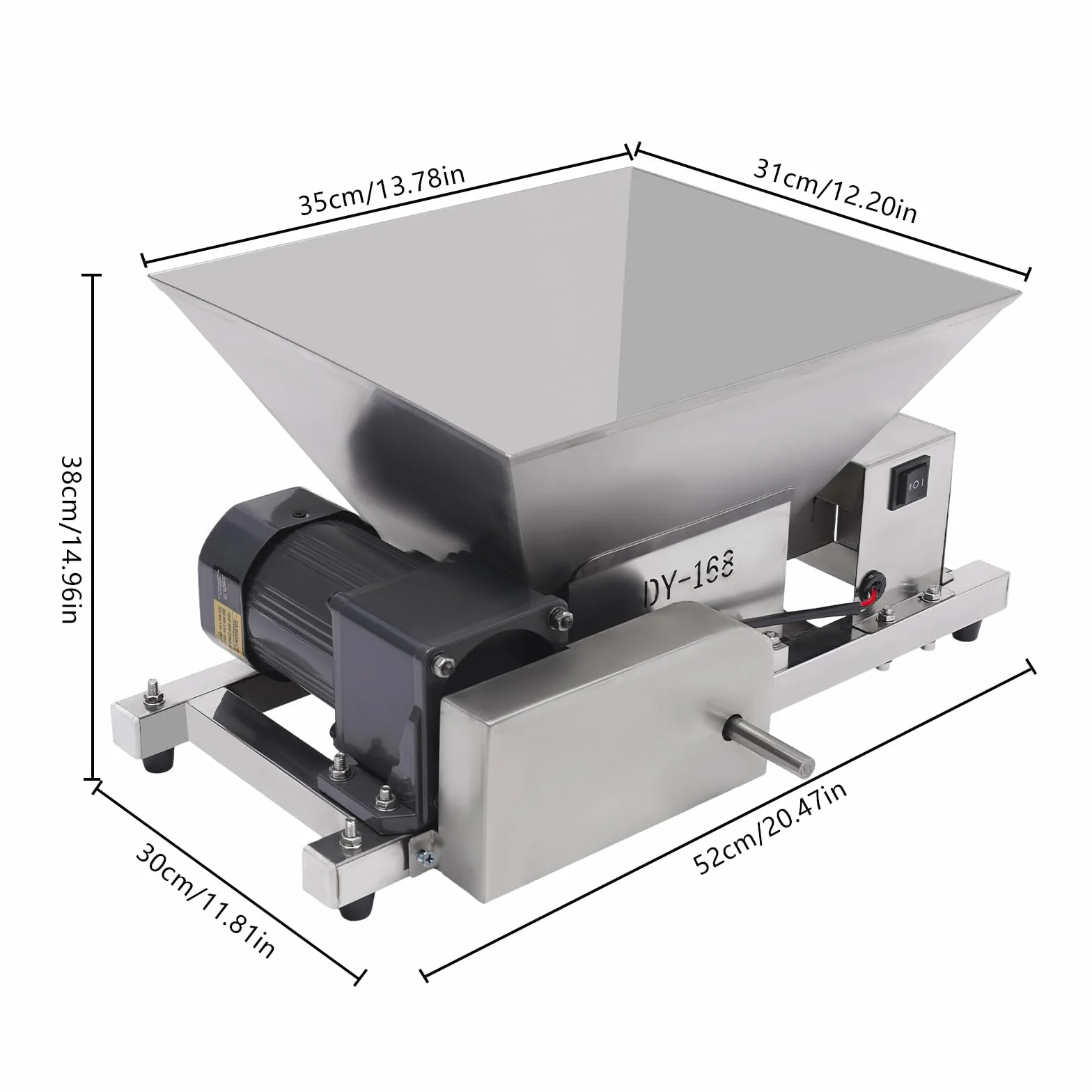 4L Frantoio Elettrico di Frutta e Pane, Grinder Commerciale per Zucchero Rosso, Mulino per Cereali e Riso