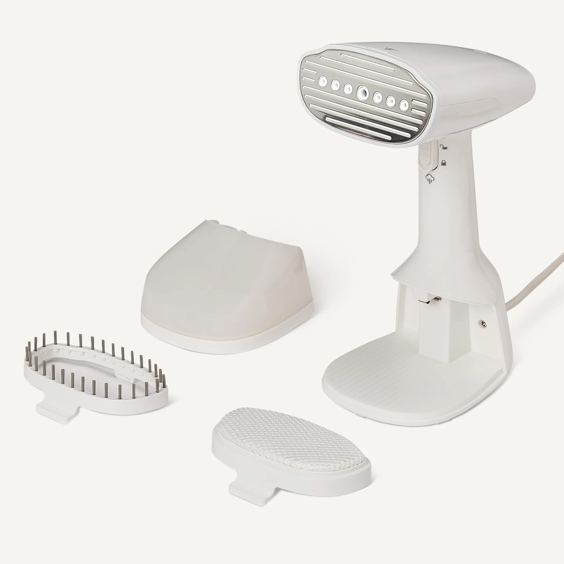 Amazon Basics Turbo Extreme Steam Ferro da stiro a vapore verticale portatile 1500 W Bianco