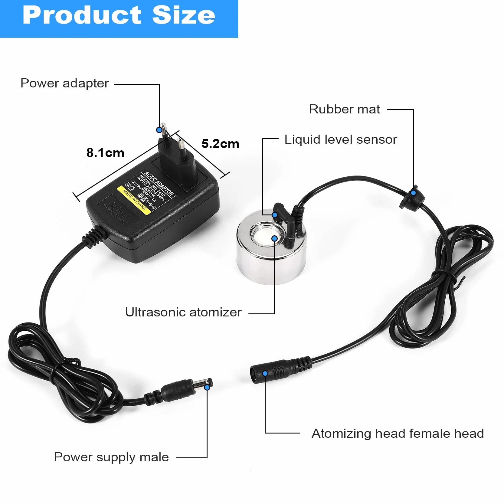 Nebulizzatore Ultrasonic Mist Maker 24 V Atomizer Umidificatore Industriale