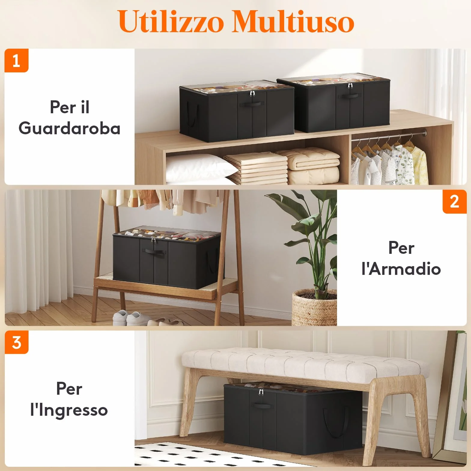 Lifewit Scatola Porta Scarpe Pieghevole per 10-20 Paia, Organizer Scarpe con Coperchio Trasparente, Base Rinforzata, Nero