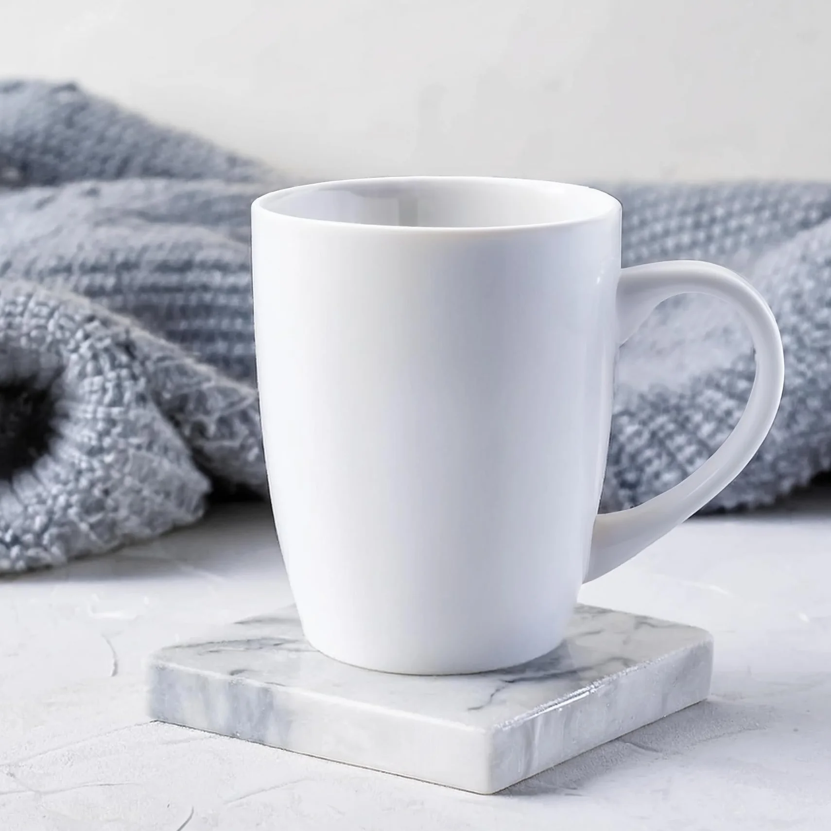 Glasmark Krosno Set di 6 tazze da caffè in ceramica 300 ml Bianco