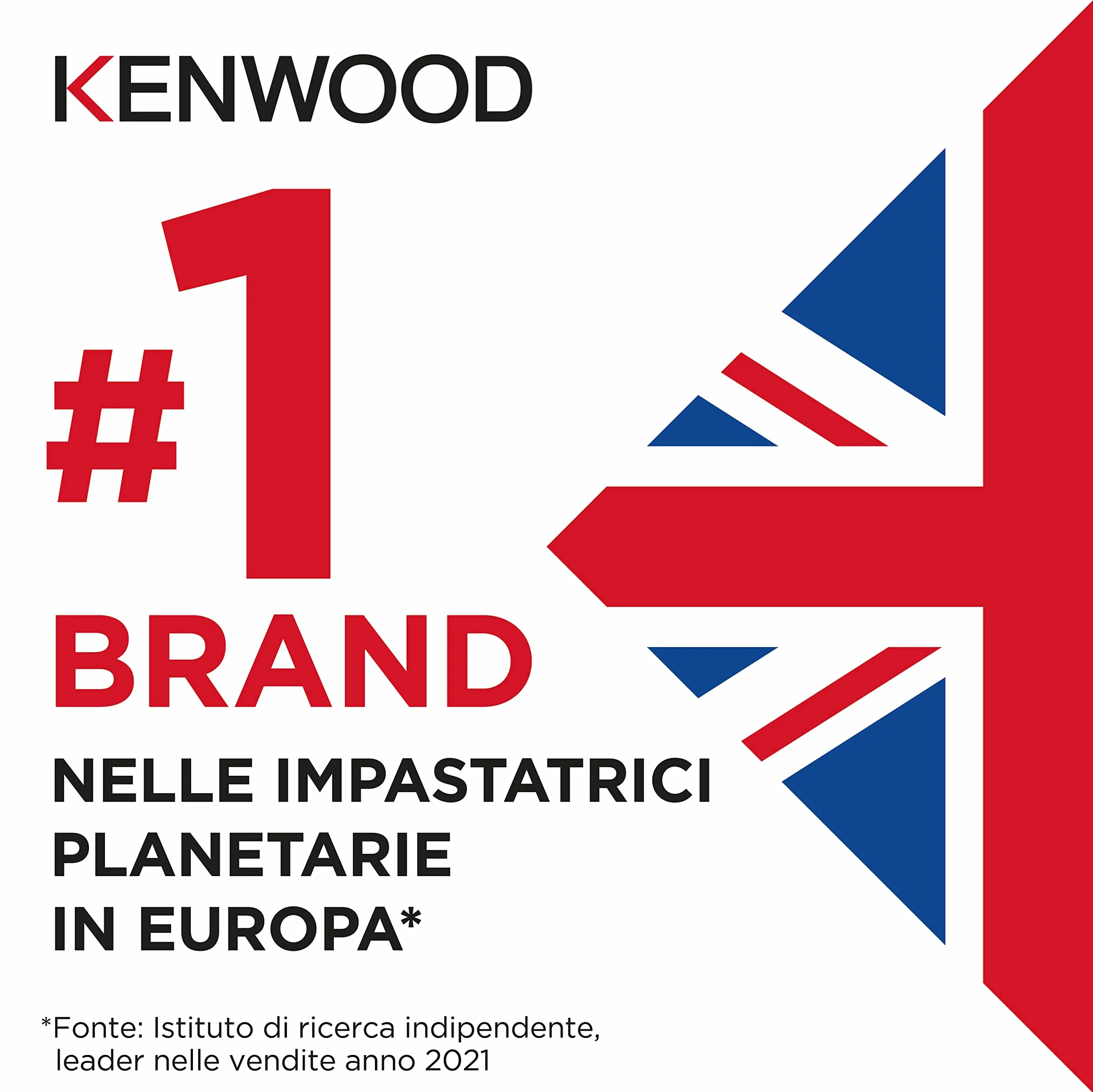 Kenwood Chopper CHP61.100WH 500W 0.5L 2 velocità Sistema a quattro lame Bianco/Silver