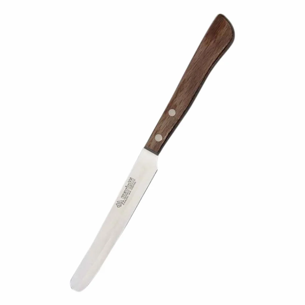Marietti Coltello da tavolo 11,5 cm 6 pezzi lama liscia manico in legno