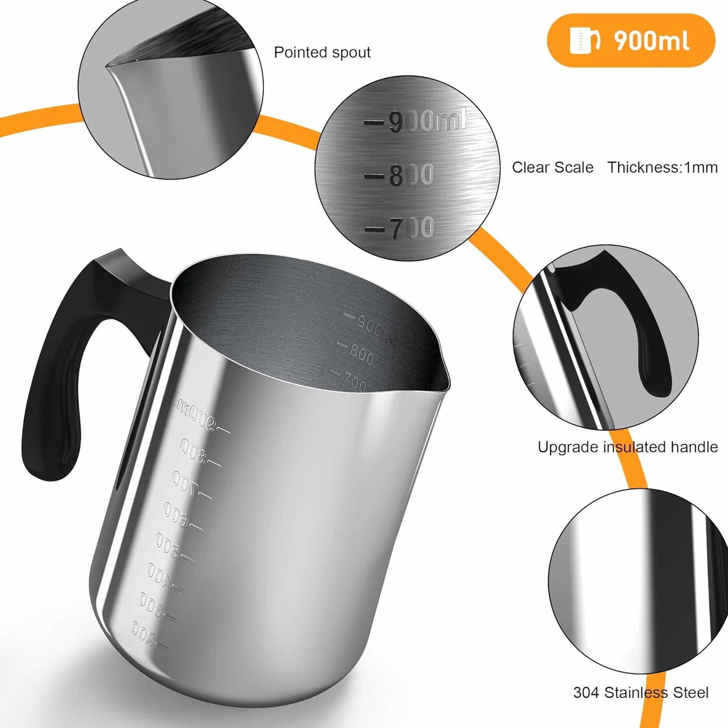 Kit per realizzare candele cera di soia DIY vasetto 900 ml supporto stoppino termometro