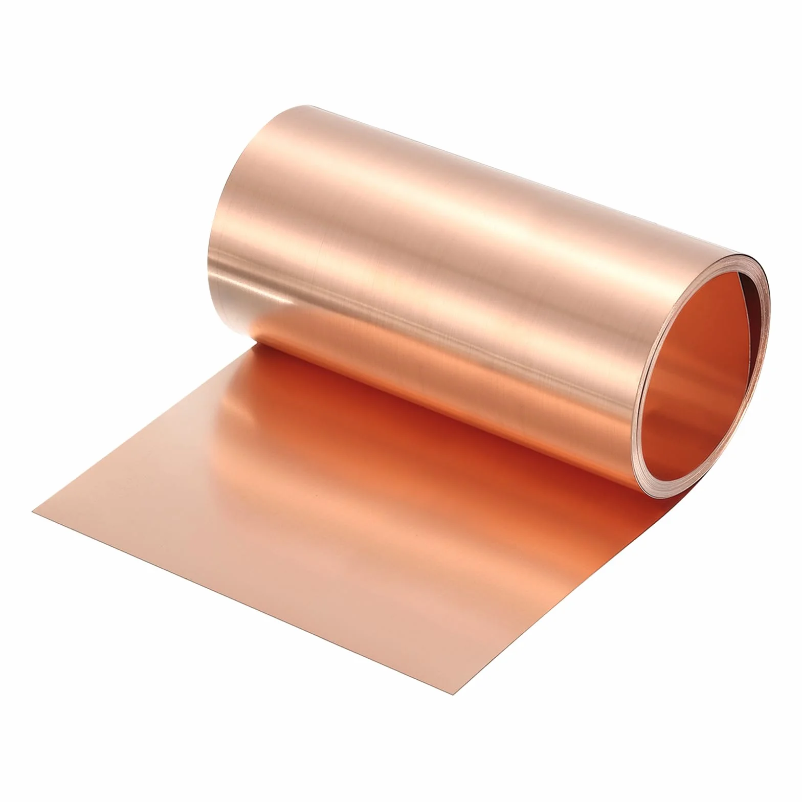 QUARKZMAN Rotolo Di Lamiera Di Rame 2500mm x 150mm x 0.1mm 38 Gauge 99.9% Puro Striscia Di Rame