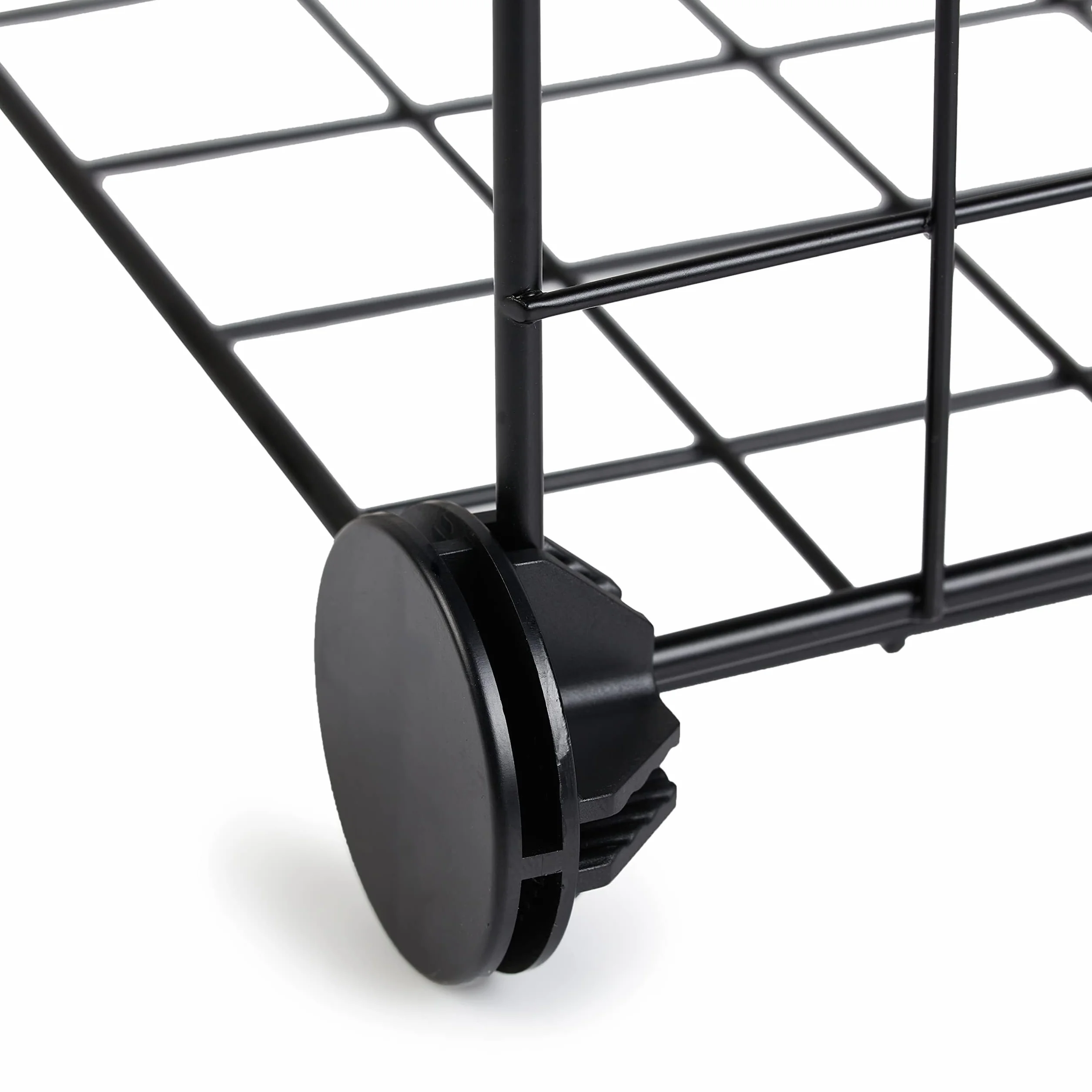 Amazon Basics Scaffali impilabili cubici con griglia metallica, 66 x 32 x 96.5 cm, Nero, 6 Cubi