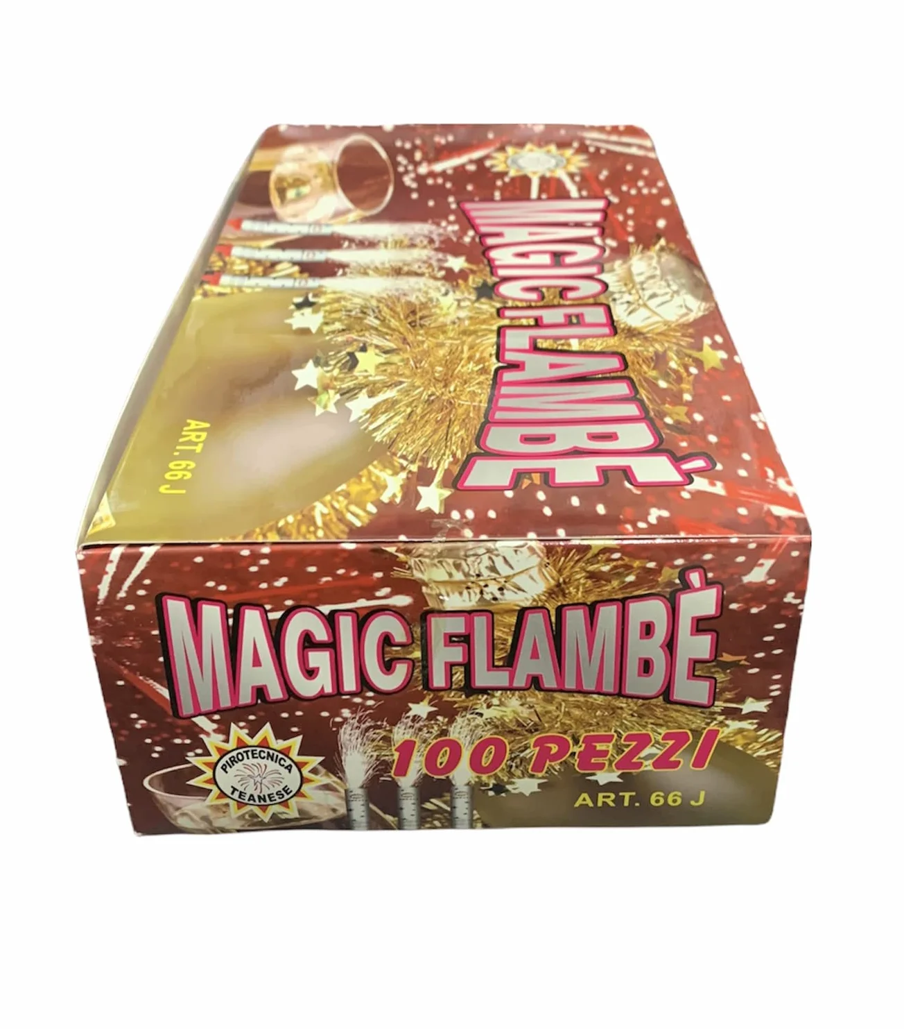 CANDELINE MAGIC FLAMBE PARTY TORTA 12cm F1 USO INTERNO ED ESTERNO