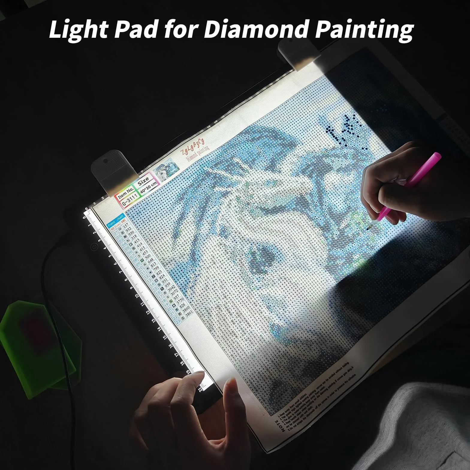 Tavoletta Luminosa A4 con Luminosità Regolabile per Disegno e Pittura Diamante