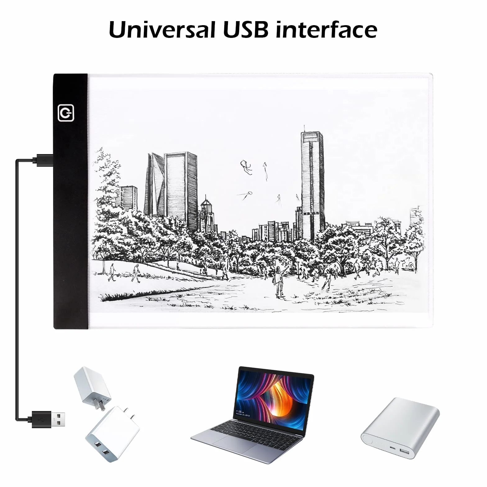 Tavoletta Luminosa LED A4 per Disegno, Light Box con Luminosità Regolabile per Animazione e Schizzi