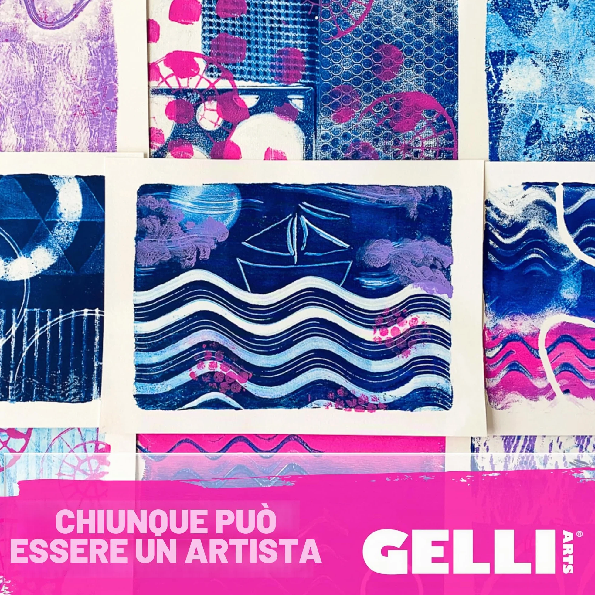 Gelli Arts GL6x6 Piastra per Stampa in Gel 15.24 x 15.24 cm