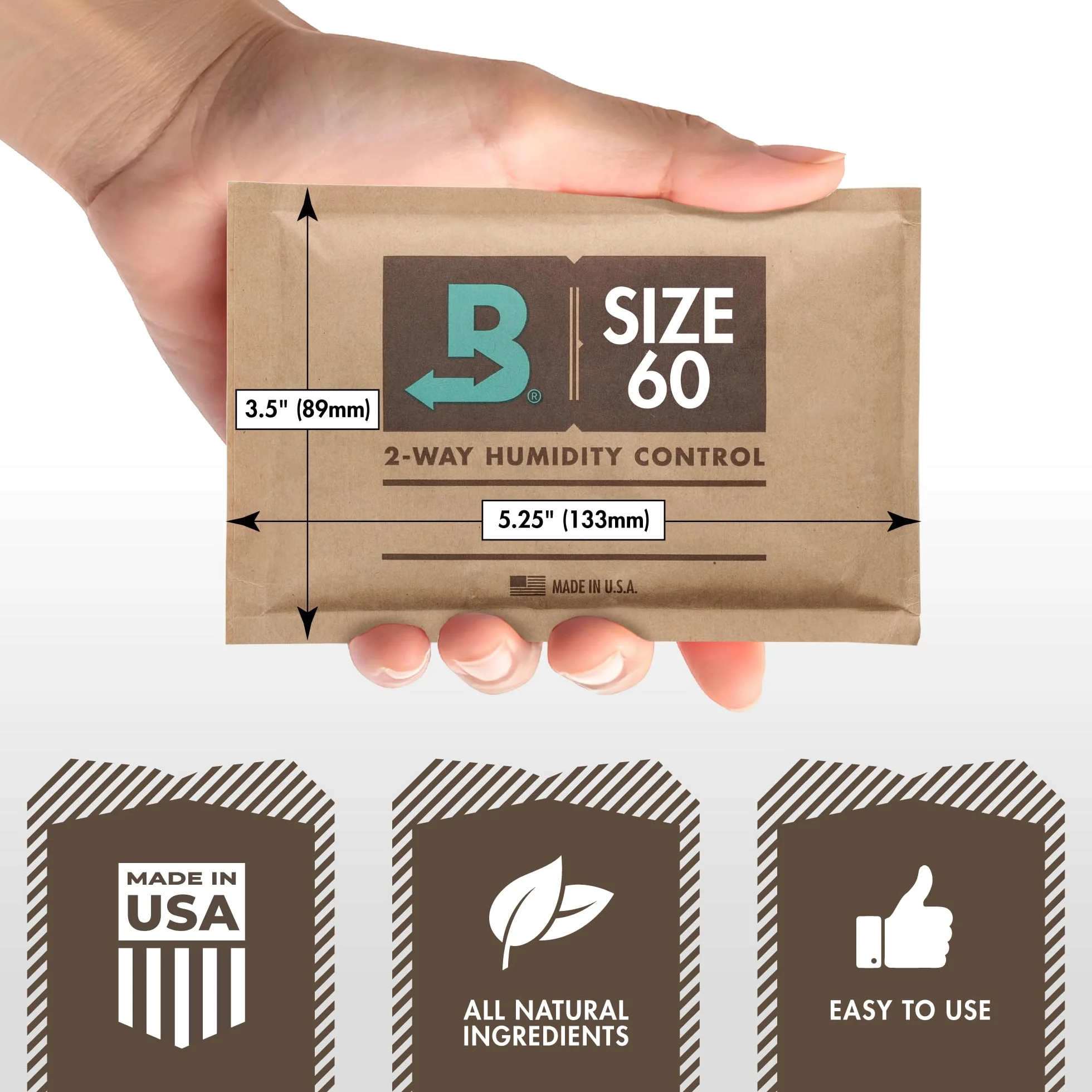Boveda regolatore di umidità a 2 vie UR 69% per sigari humidor 4 pezzi
