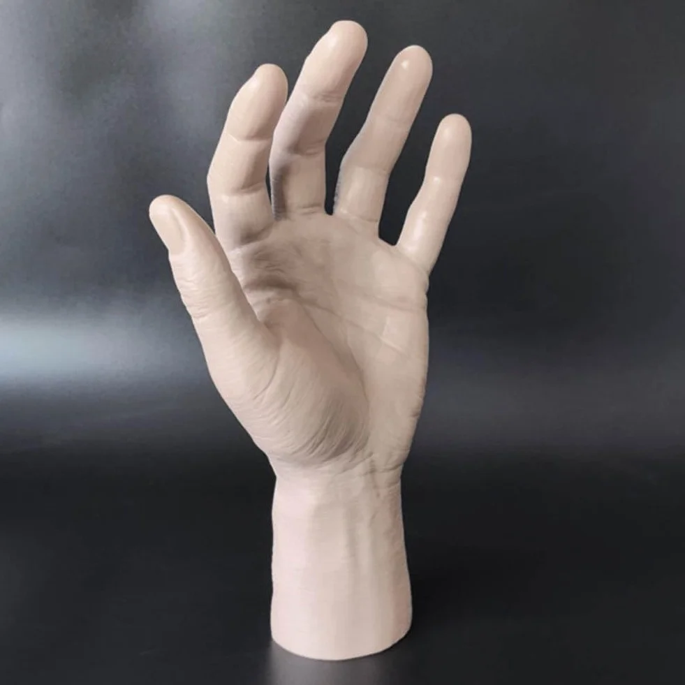 Manichino a Grandezza Naturale in PVC Realistico Mano Sinistra e Destra per Gioielli Guanti Display