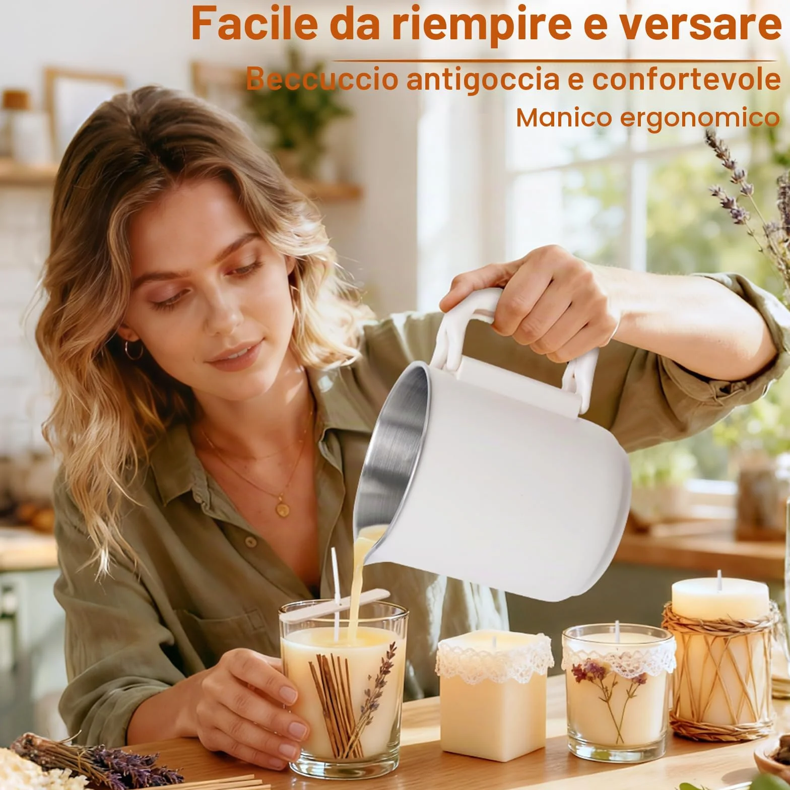 Corpower Fusciera Elettrica per Candele 800ml con Beccuccio