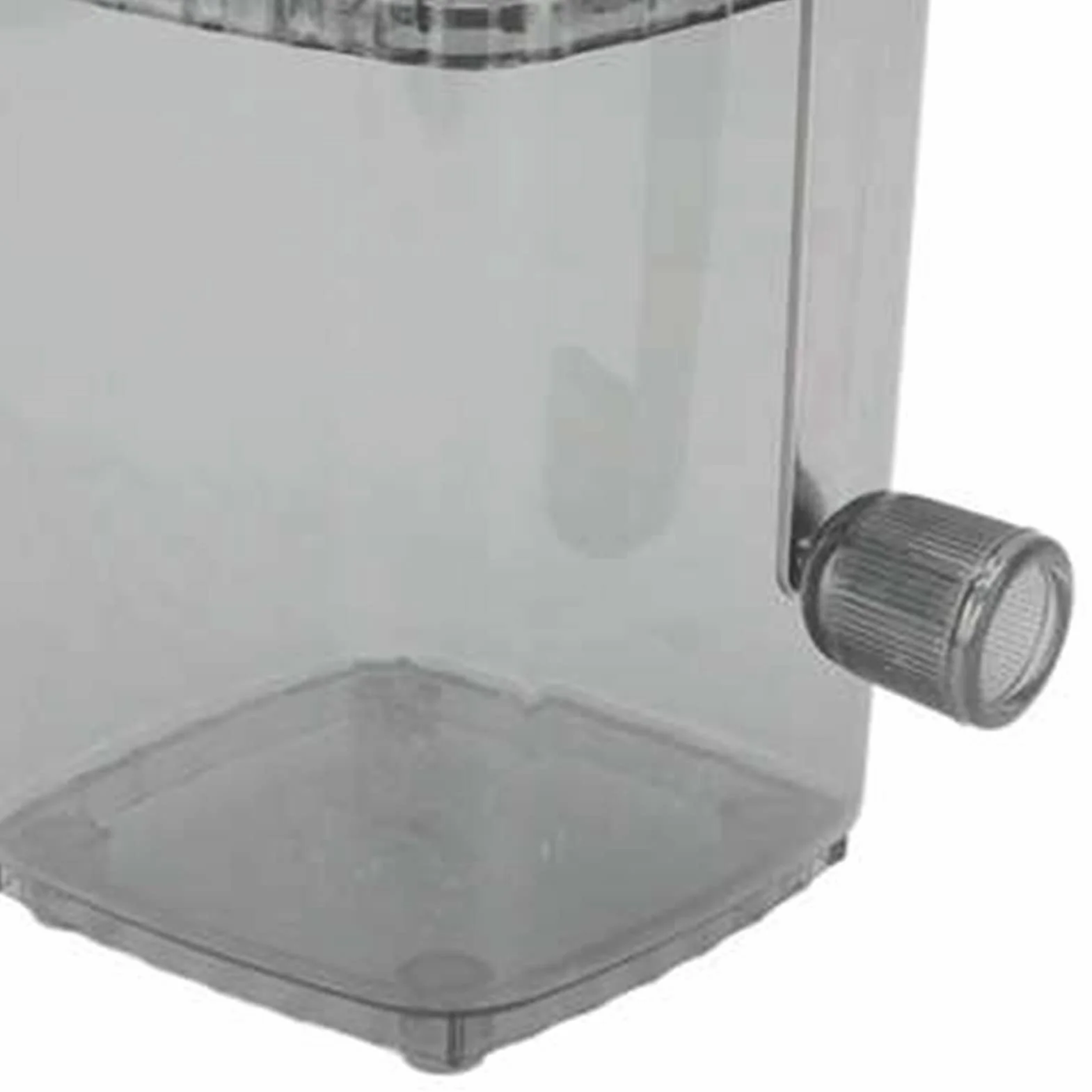 Tritaghiaccio da 1,25 litri, tritaghiaccio manuale portatile, tritaghiaccio con lame in acciaio inossidabile, tritaghiaccio per ghiaccio tritato domestico (Nero trasparente)