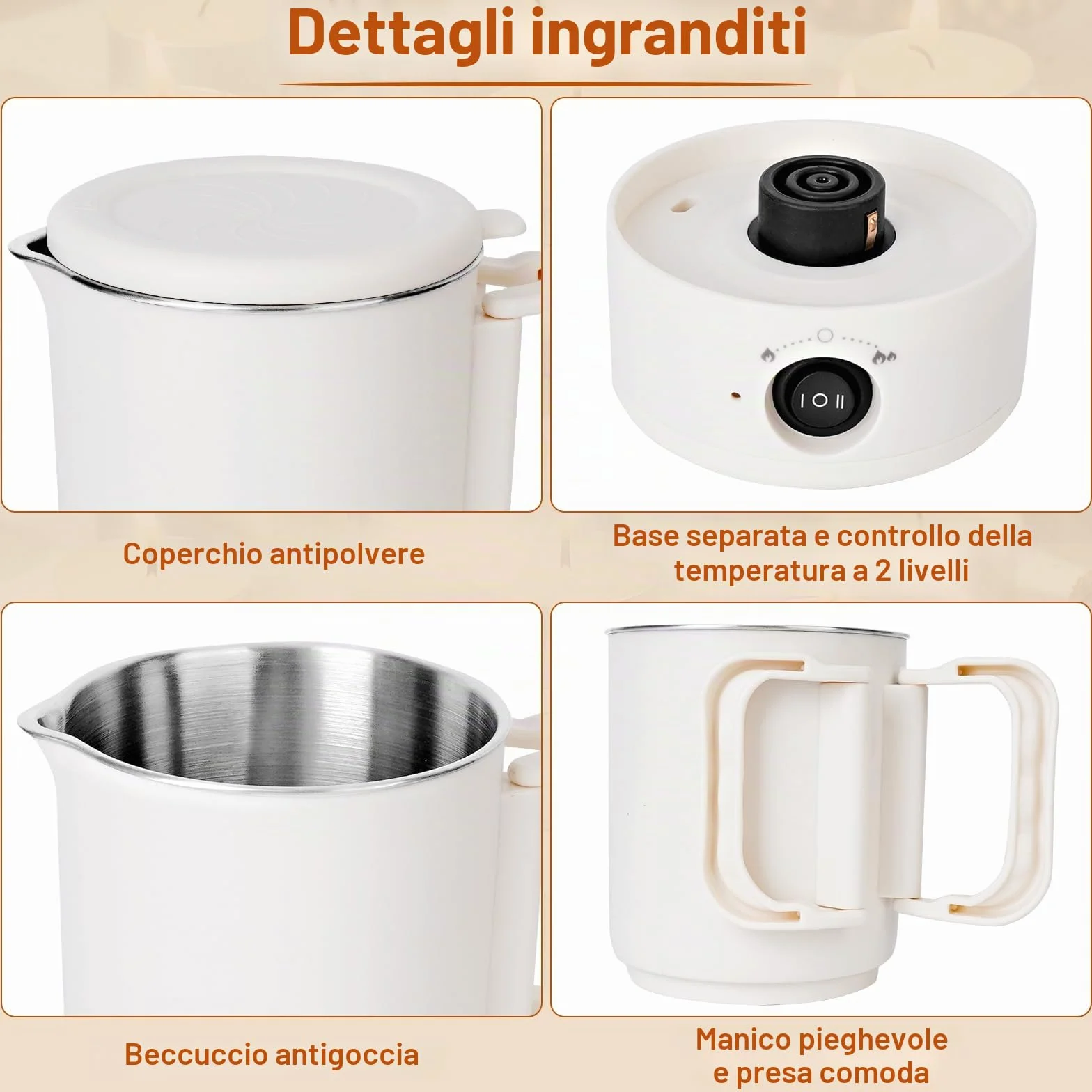 Corpower Fusciera Elettrica per Candele 800ml con Beccuccio