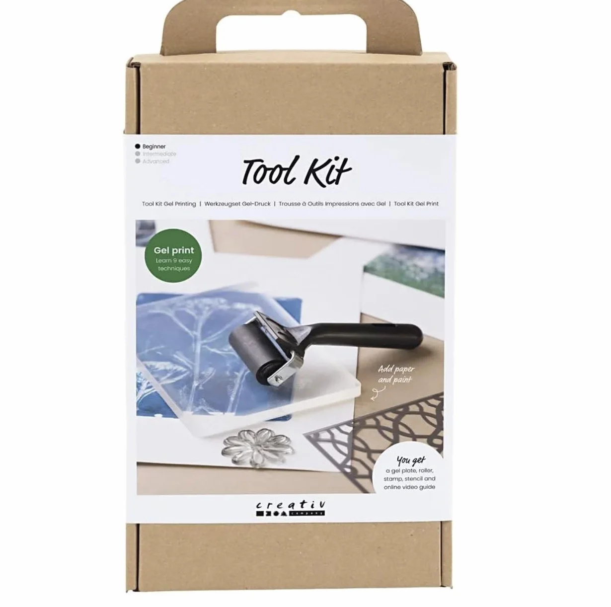 Kit di strumenti per stampa gel, 1 confezione