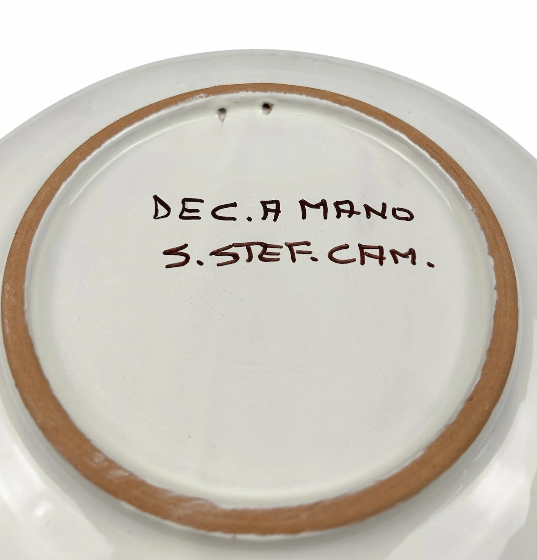 Mondocreazioni Piatto medio da muro in ceramica decorata a mano da ceramisti siciliani di Santo Stefano di Camastra gomes art 13