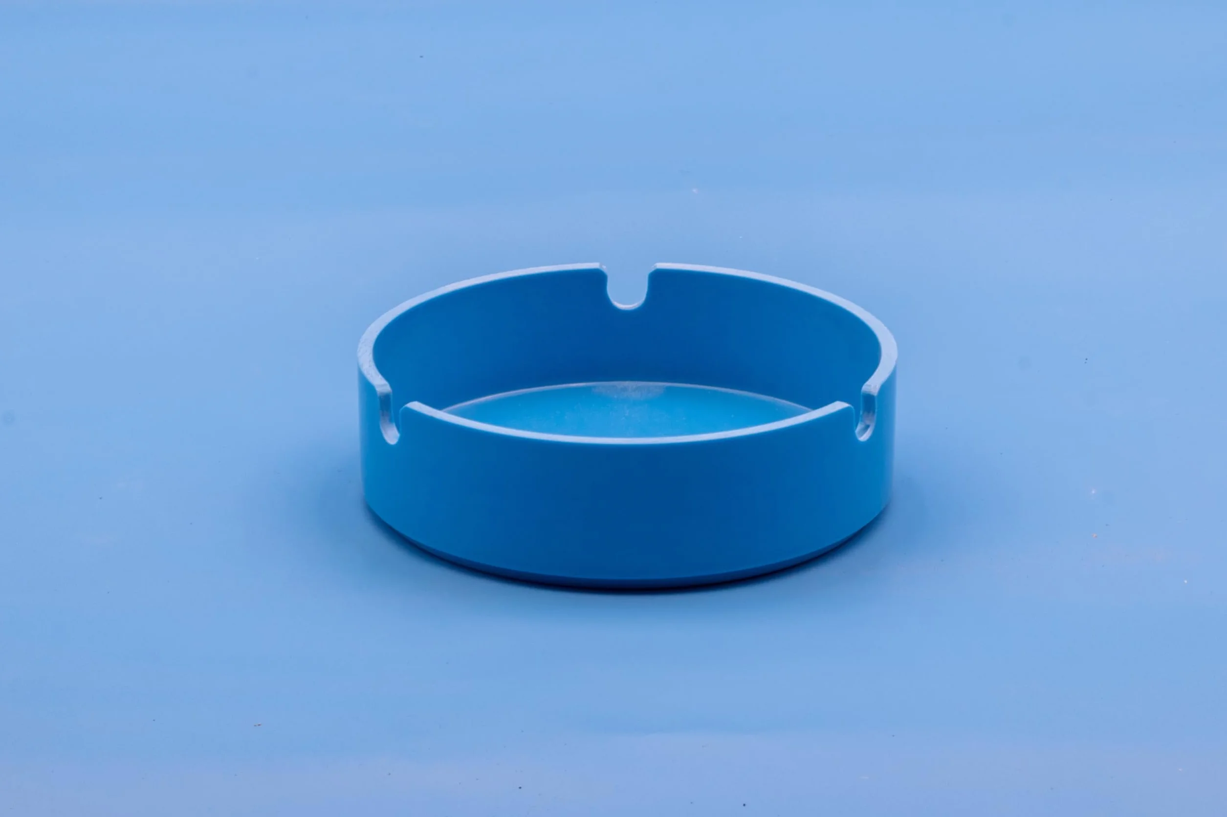 Posaceneri Pedro in Melamina Italiana Azzurro 9,2 cm x 2,2 cm - Anti Bruciatura Impilabile