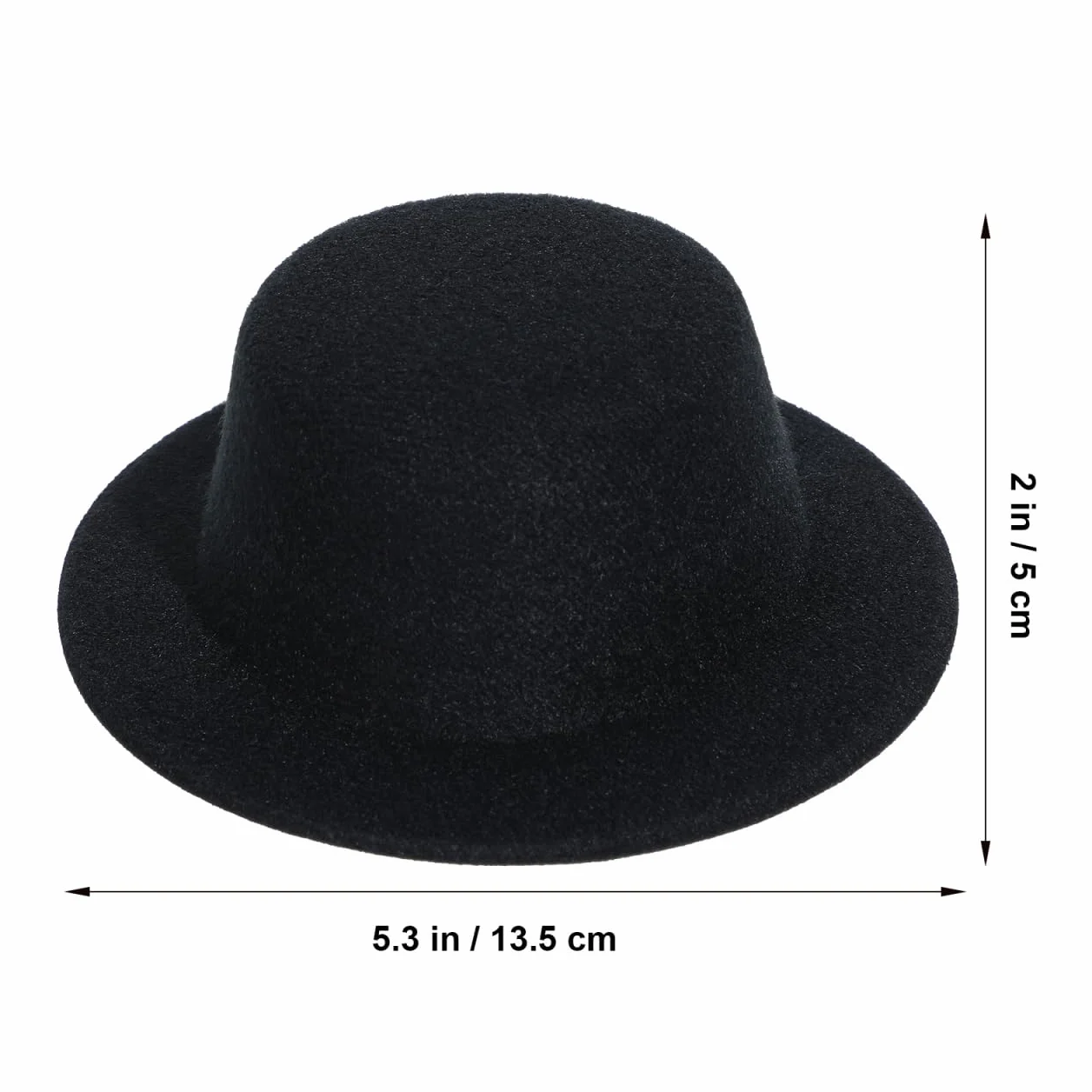 UPKOCH Set di 4 Mini Cappelli a Cilindro Neri per Artigianato Bambole Decorazioni