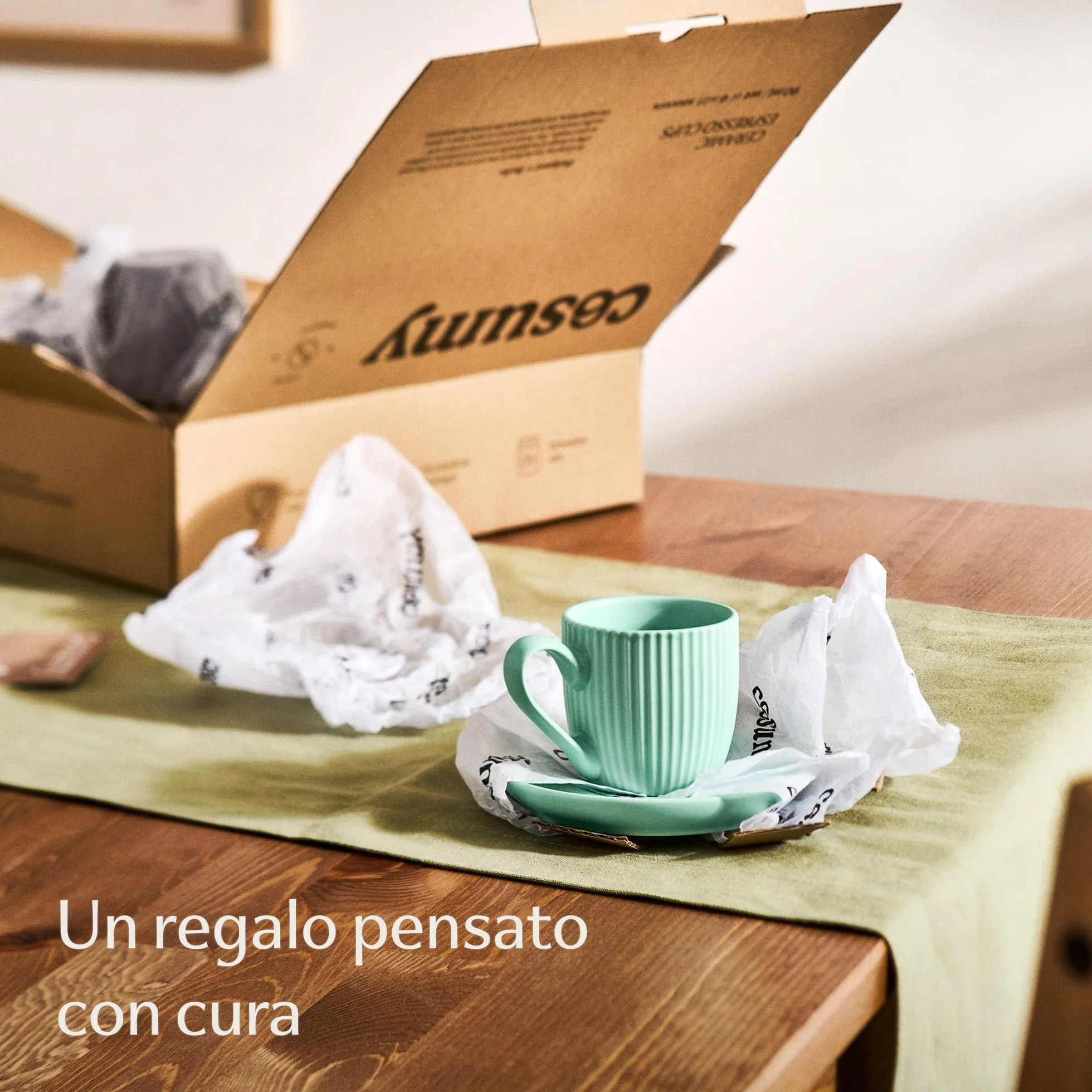 Tazzine Caffe Espresso Moderne con Piattino 6 Tazze 90ml Ceramica Colorate Opaca Lavabili in Lavastoviglie