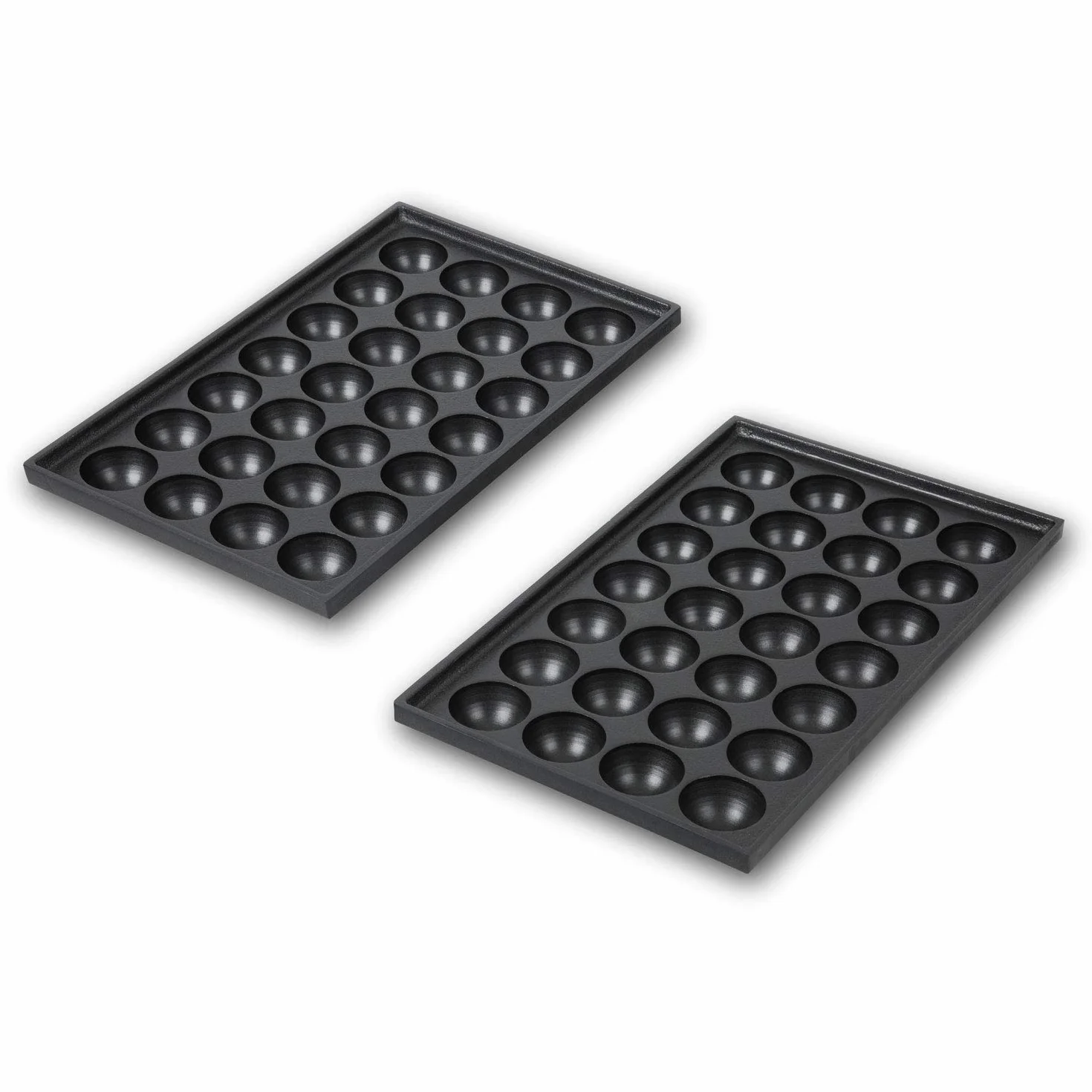 Vertes Takoyaki Maker 4000W Grill Acciaio Inox 2x300°C Piastra Ghisa Antiaderente 56 Cavità