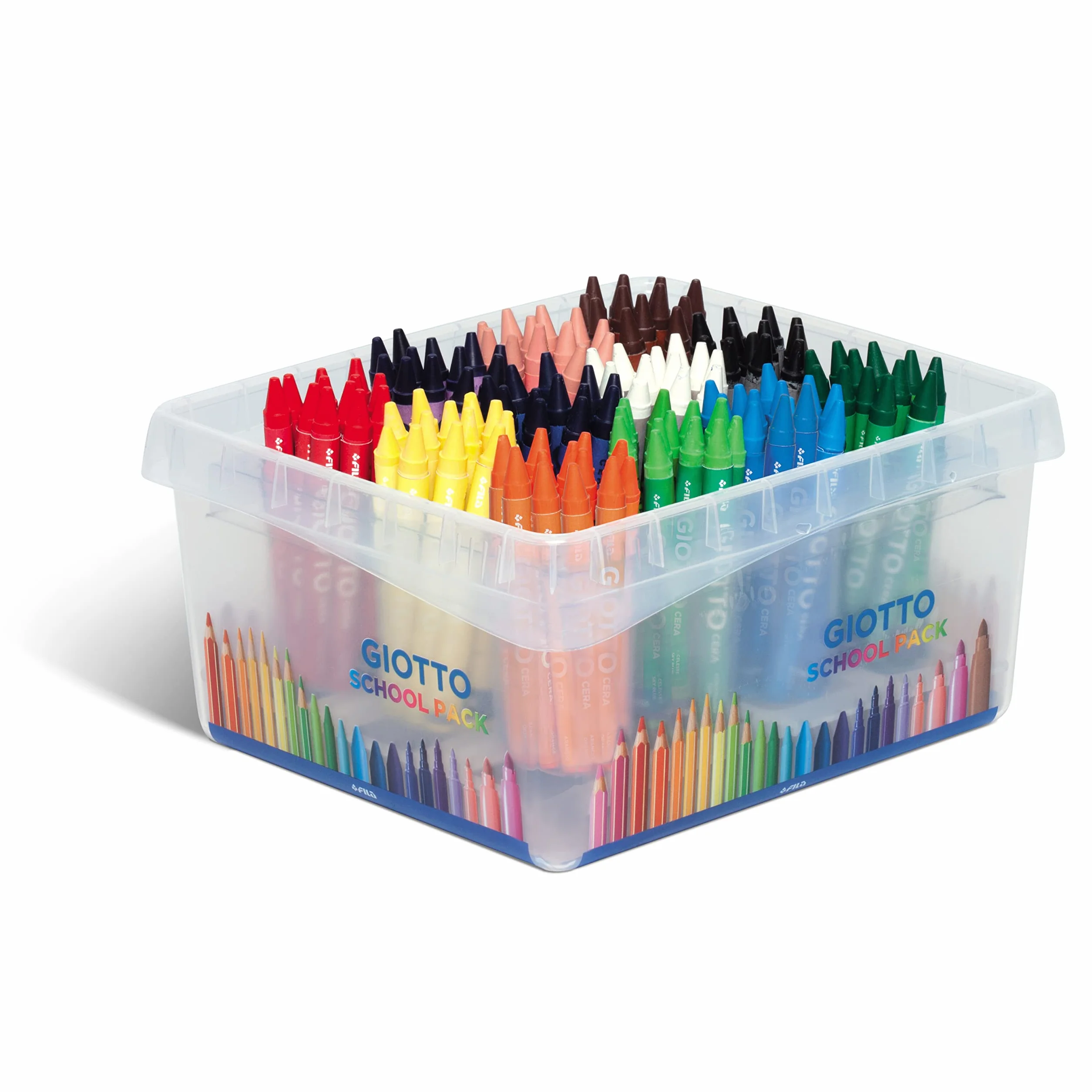 Giotto Pastelli a Cera Schoolpack 144 pz - 12 x 12 Colori Assortiti