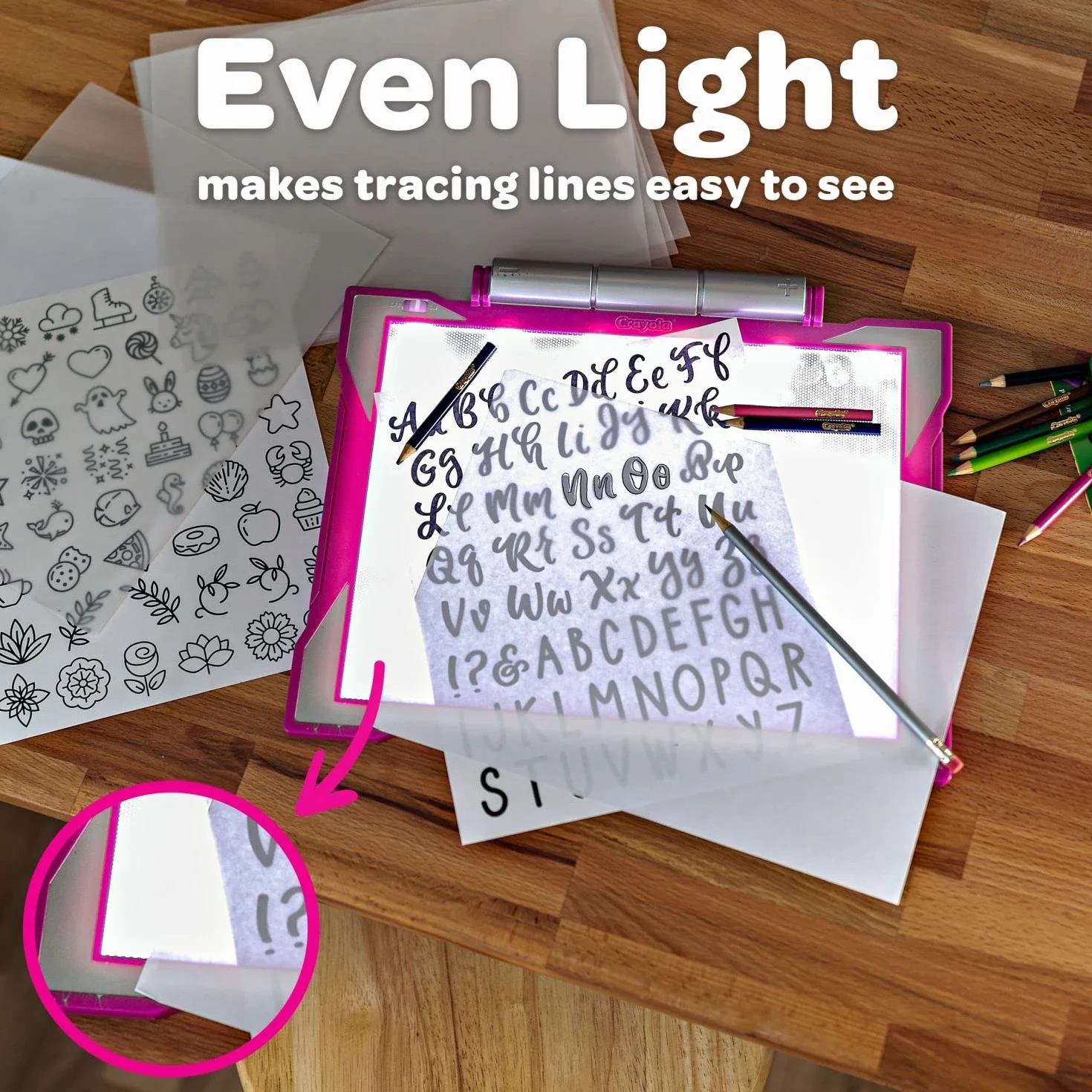 Crayola Lavagna Luminosa per Disegnare, Tavoletta Grafica Portatile, Più di 100 Immagini, Gioco Educativo 6+