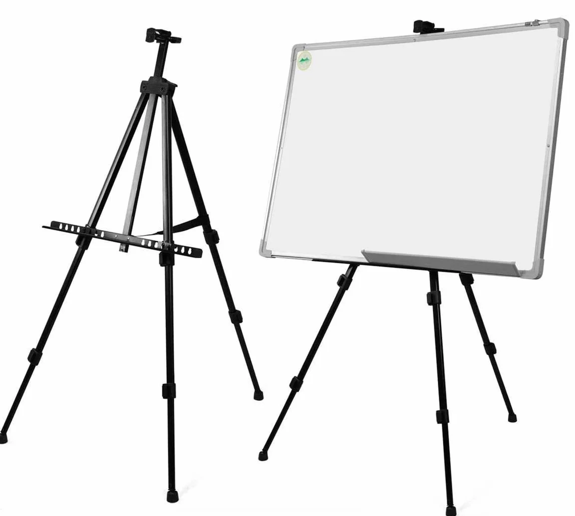 TEKSHOPPING Cavalletto Treppiede Portatile per Pittura Tela, Nero
