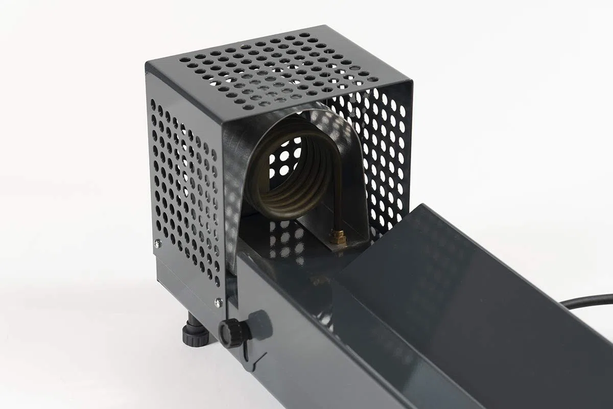 Termocapsulatrice verniciata antracite/nero per capsule termoretraibili nelle bottiglie di vetro per vino e olio