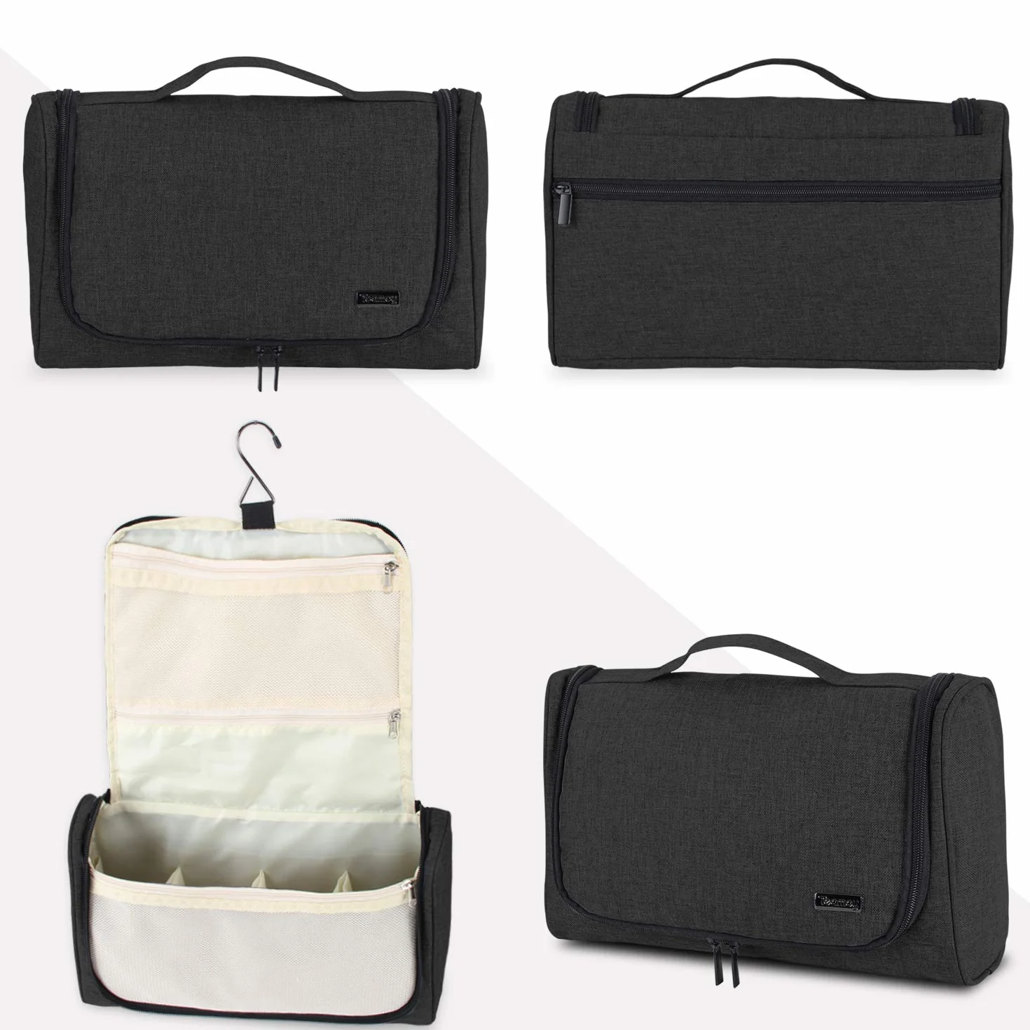 Teamoy Porta da Viaggio Compatibile con Dyson Airwrap Styler, Borsa a Muro Organizzatrice Portatile, Porta asciugacapelli con Gancio, Nero