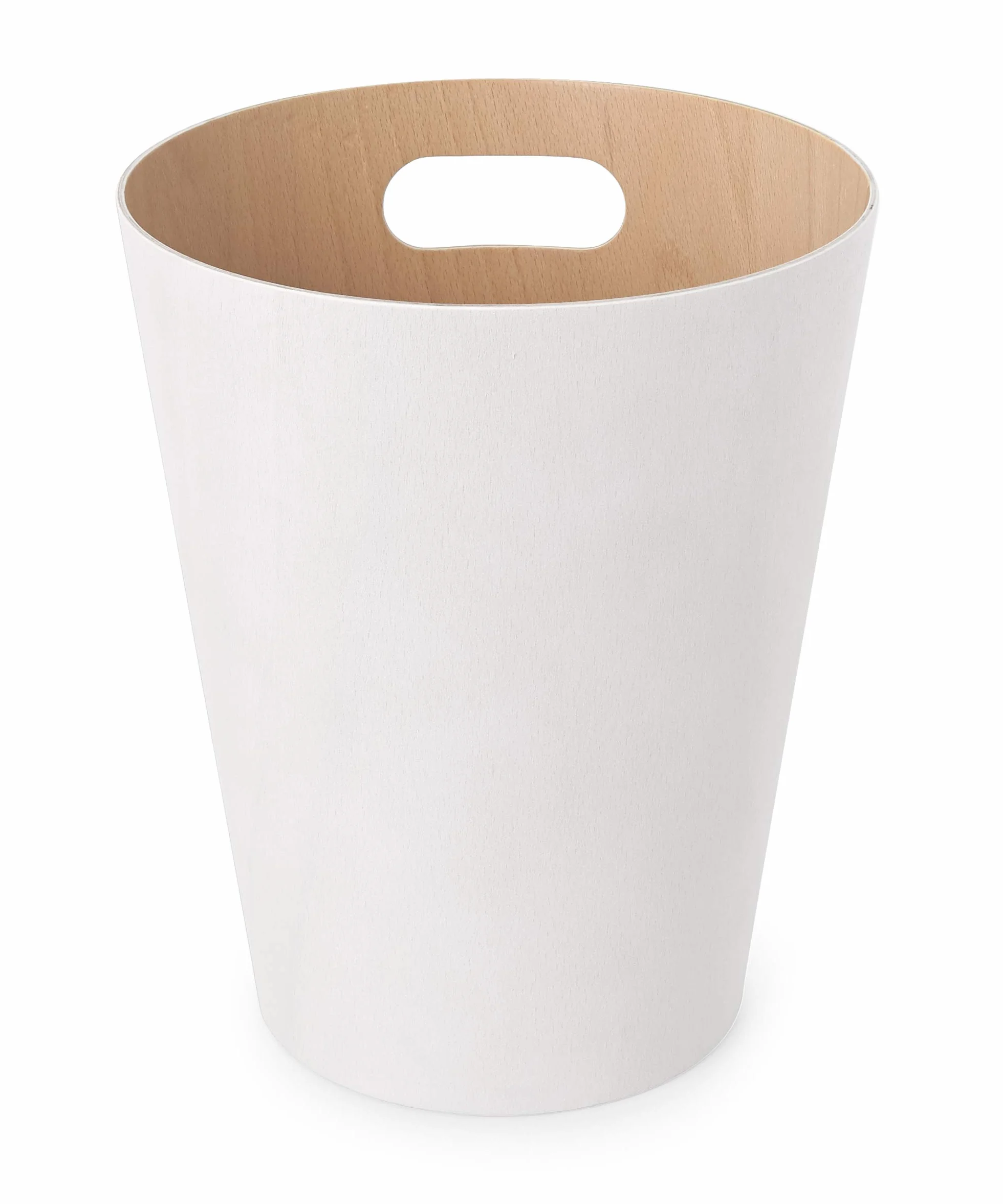 Umbra Woodrow Cestino della spazzatura 7,5 L Faggio Europeo Bianco/naturale