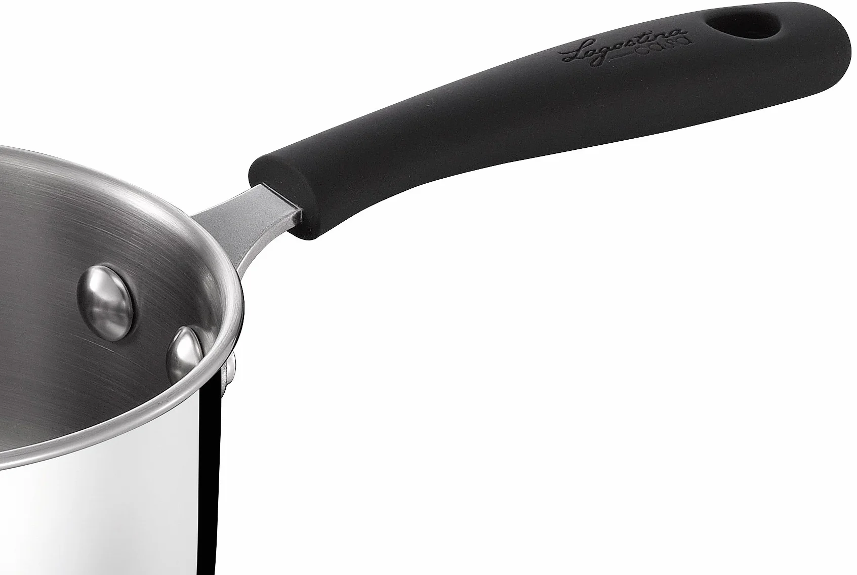 Lagostina Gioiosa Bollilatte, Pentolino Latte Induzione in Acciaio Inox , Scaldalatte Diametro 12 cm, 1.2 Litri, Lucidato
