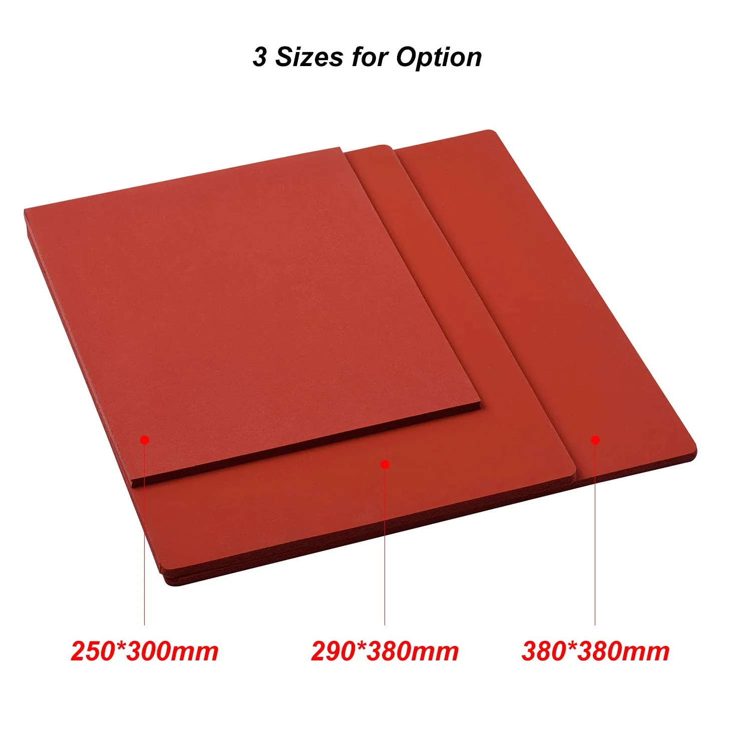 Pressa di Calore HUIOP 290x380x8mm Tappetino in Silicone per Pressatura a Caldo