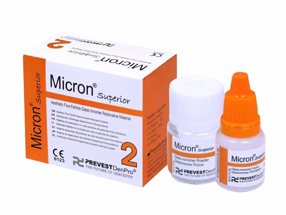 Micron Superior 2 FINE Particella Vetro IONOMER Cemento Materiale Restauro