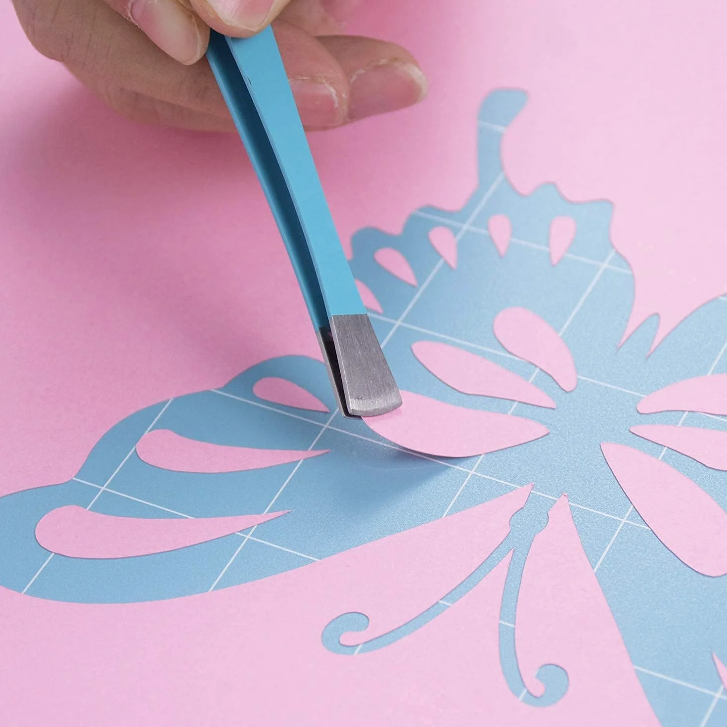 Cricut Brayer Rullo con Pinzette in Gomma per Rimozione Rulli e Tappetini Stampaggio