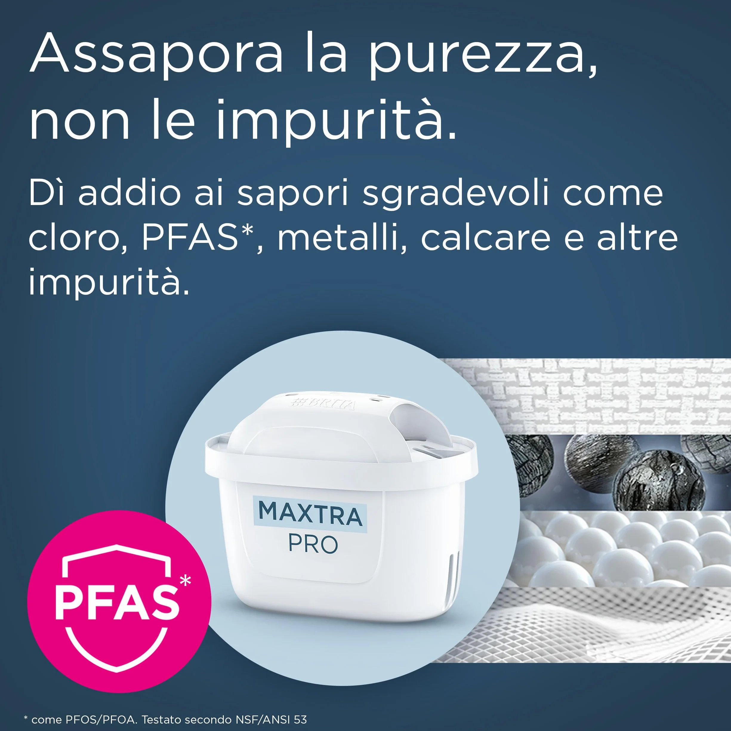 BRITA MAXTRA PRO Pure Performance Filtro Acqua Rubinetto 6 Pezzi - Riduce Cloro, Calcare, PFAS e Metalli, Compatibile con Caraffa BRITA