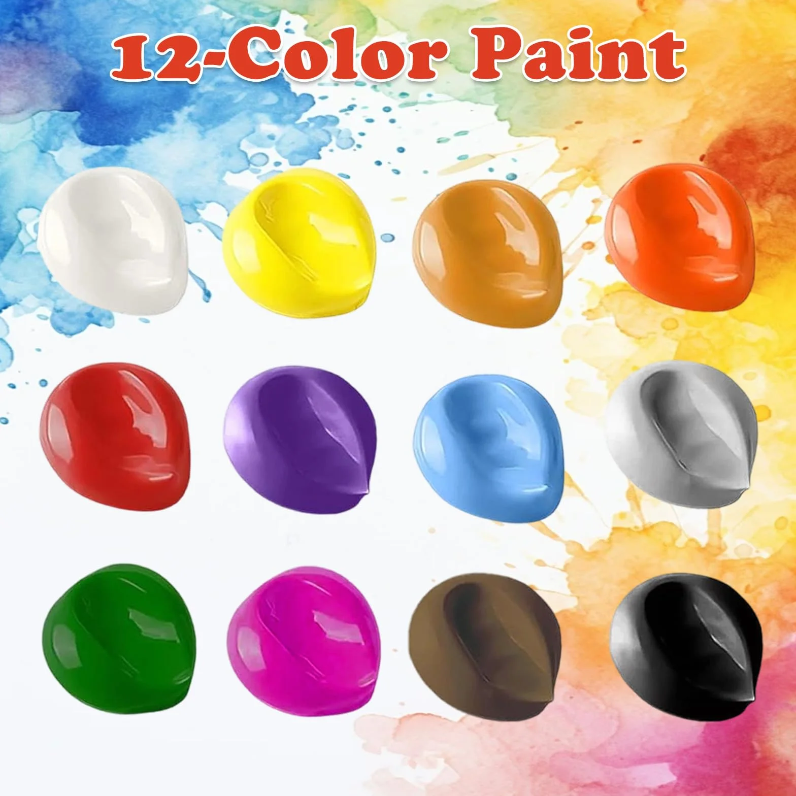 Vernice per vetro colorato 300 ml, kit 12 colori con 2 penne, atossica impermeabile
