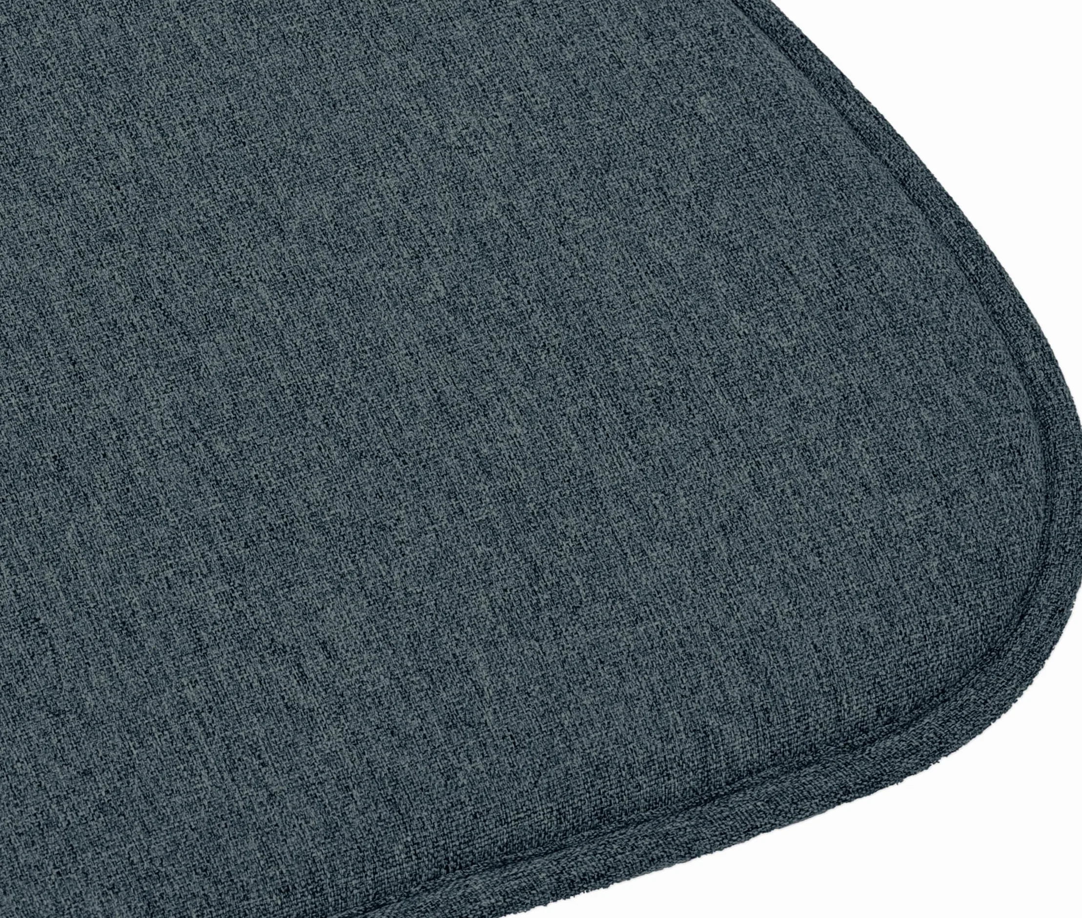 Cuscini Antiscivolo per Sedie 41x39 cm Set di 2 Nero