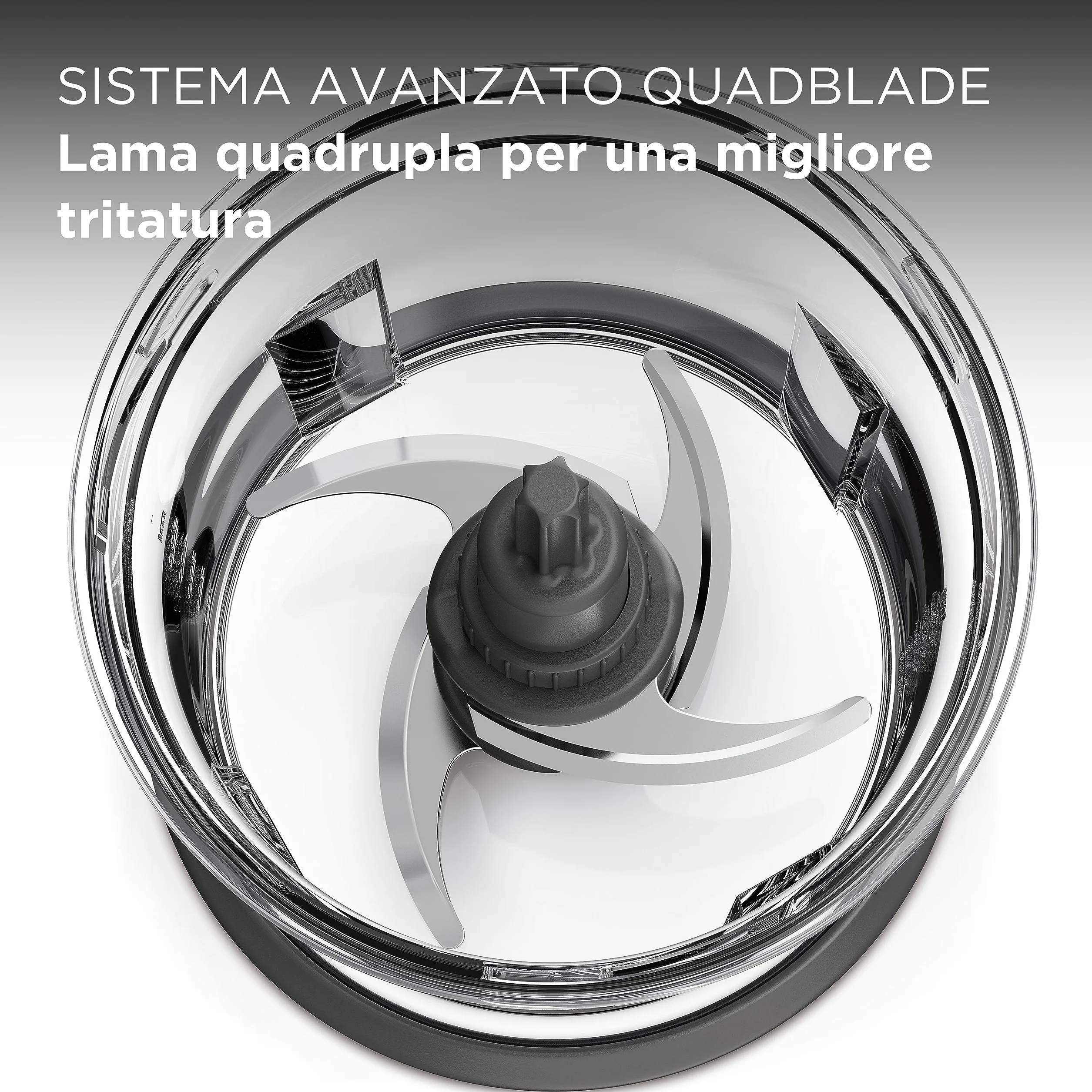 Kenwood Chopper CHP61.100WH 500W 0.5L 2 velocità Sistema a quattro lame Bianco/Silver