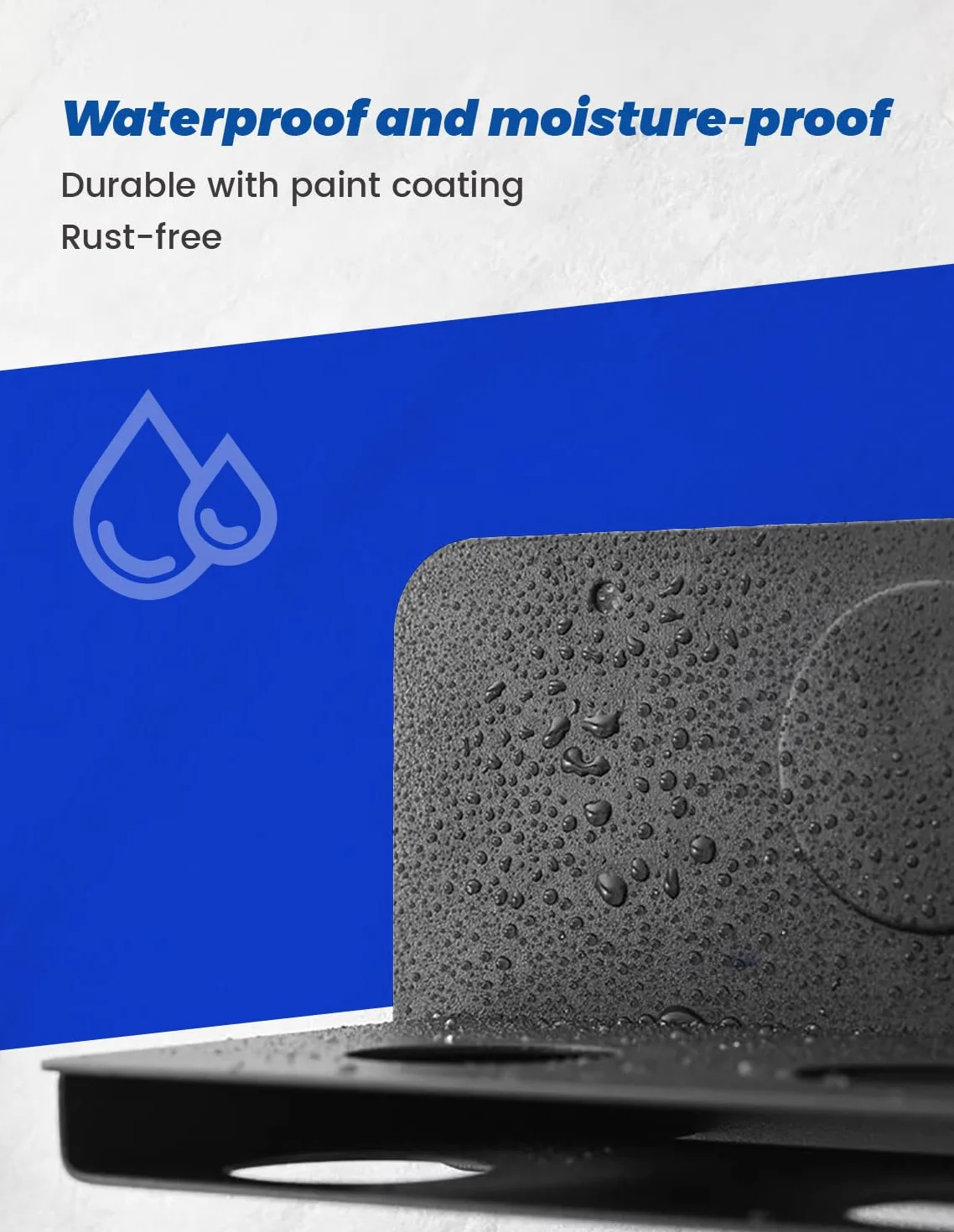 Porta Phone Bagno da Muro, Porta Phon da Muro, Porta Asciugacapelli da Parete Compatibile con Dyson Supersonic, Hair Dryer Holder Contenere Fino a 5 Bocchette per Asciugacapelli(Nero)