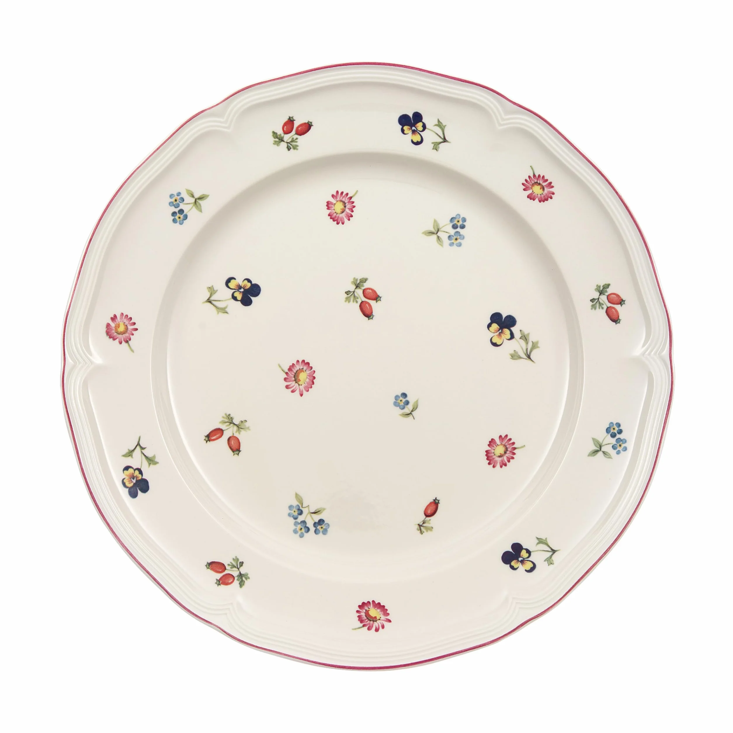 Villeroy & Boch - Petite Fleur Piatto Piano Bianco, Lavabile in Lavastoviglie, Adatto per Microonde, Stoviglie, Piatto Ceramica, Porcellana Premium