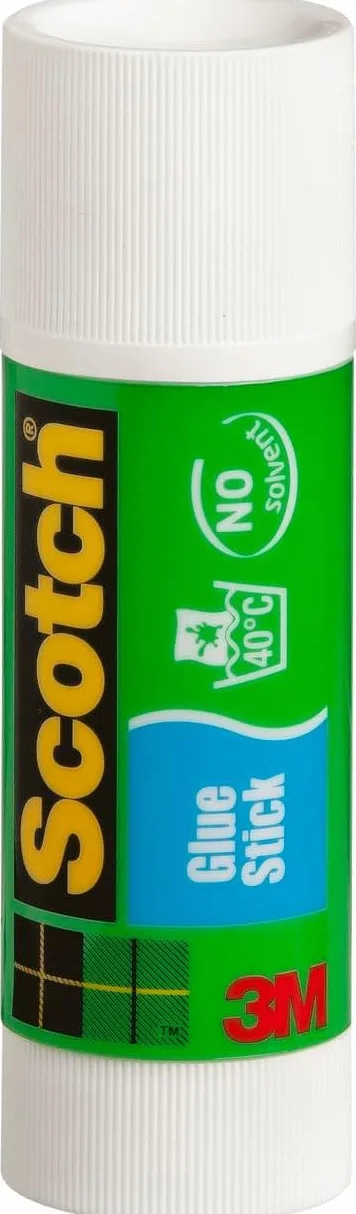 Scotch Colla Stick per la Scuola Elementare, Scuola Media, Asilo e Ufficio, Set di Tubetti di Colla Stick per Bambini, Confezione Grande da 12pz x 40 gr
