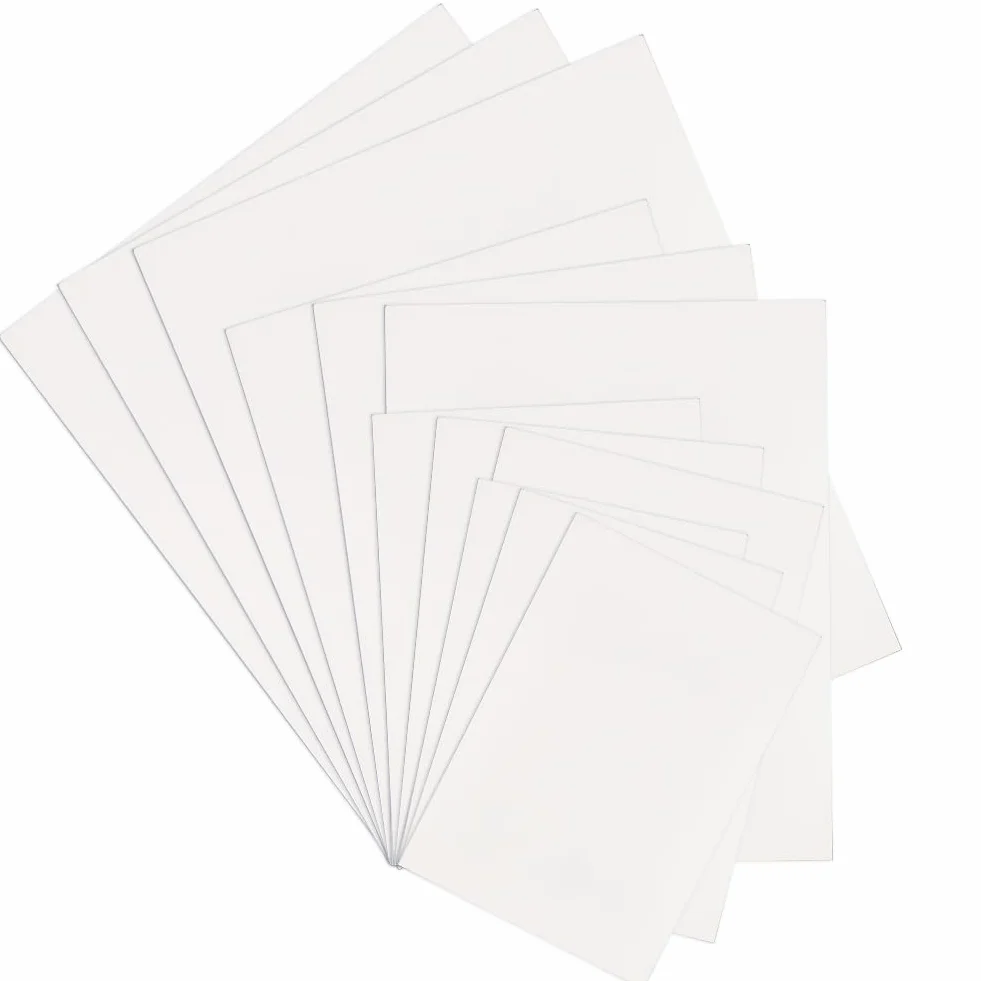 12 pz. Kit di Tappetini per Foto BianChis Supporto per Cornice per Foto 5 x 7 pollici/6 x 8 pollici/8 x 10 pollici/10 x 12 pollici Carta Non Tagliata Rettangolo Album di Visualizzazione Vuoto