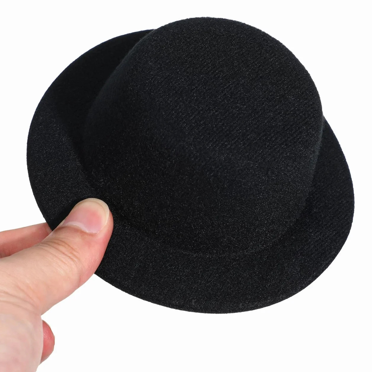 UPKOCH Set di 4 Mini Cappelli a Cilindro Neri per Artigianato Bambole Decorazioni