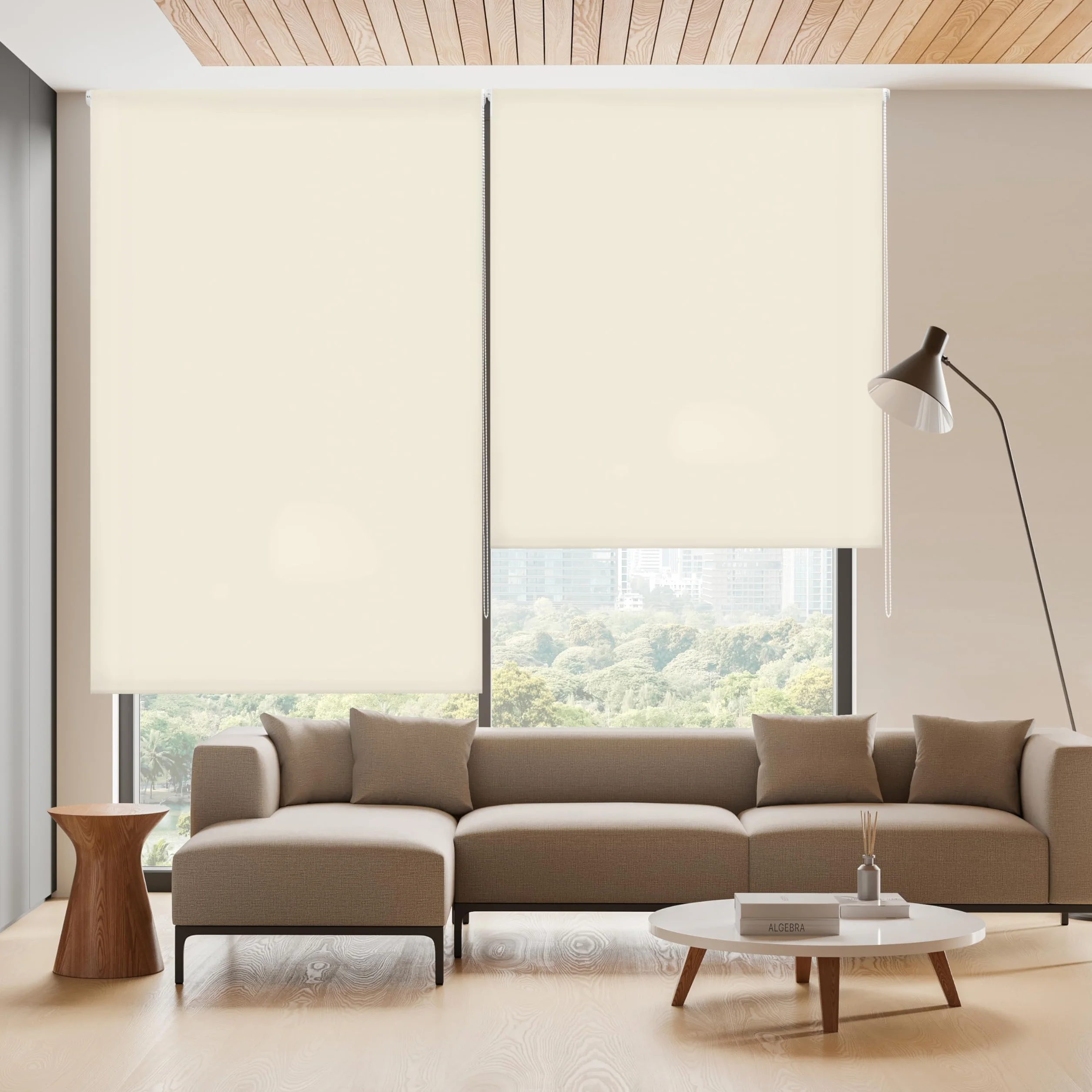 Tenda a rullo traslucida Blindecor Ara Beige 100 x 175 cm