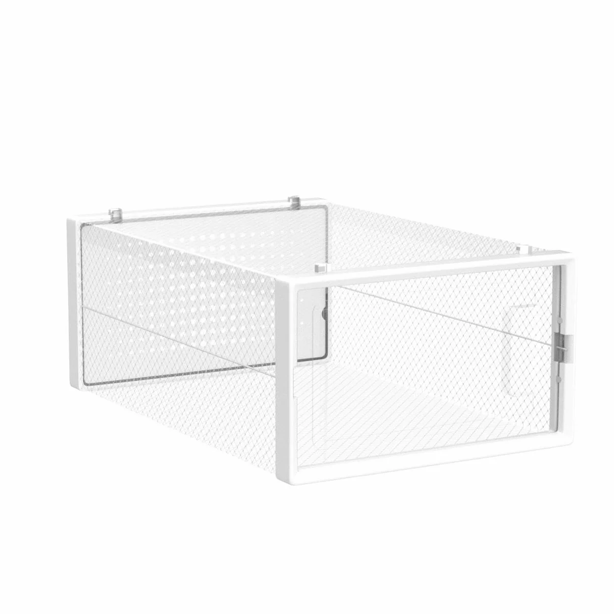 SONGMICS Scatole per Scarpe Pieghevoli e Impilabili Set di 12 Trasparente Bianco Nuvola LSP066W12
