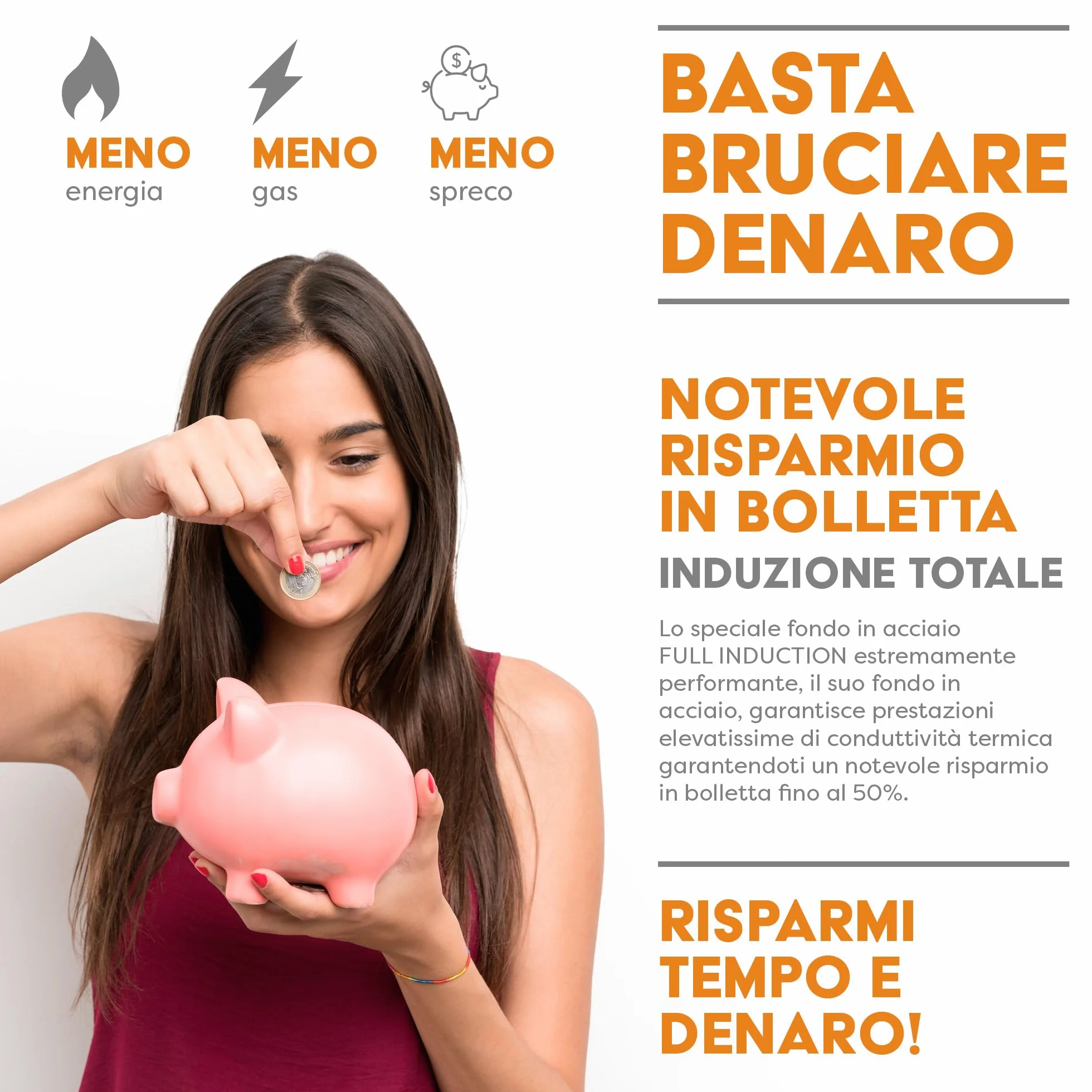 Stone&Stone Pentolino 16cm da latte/brodo a induzione totale alluminio acciaio professionale estremamente antiaderente sviluppata con tecnologia tedesca piccola pentola casseruola