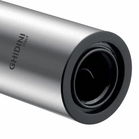 Ghidini Italy 1850 Levatappi Elettrico Ricaricabile USB-C Cavatappi Tagliacapsule Acciaio Inox 4,8x21cm