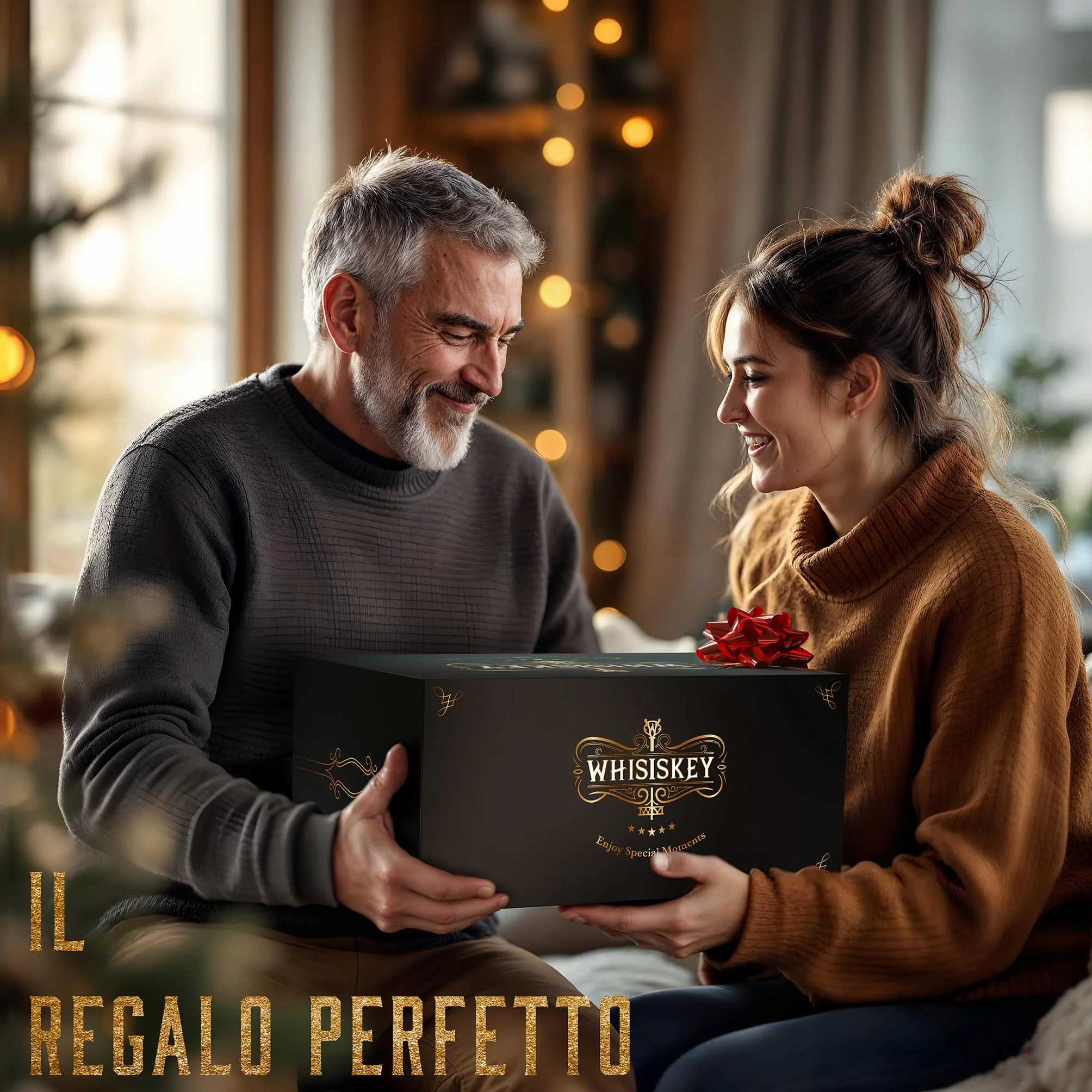 Set di bicchieri da whisky – 4 bicchieri rum, 8 pietre per whisky – regalo per uomo